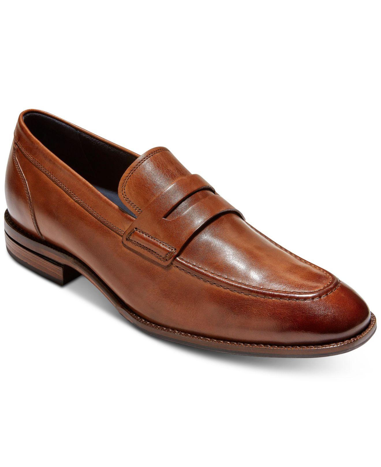 Cole Haan Warner Grand Penny Loafers in Brown for Men | Lyst