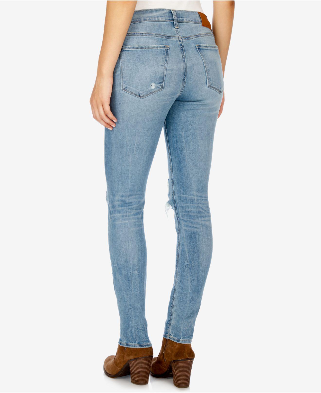 Lucky Brand Denim Brooke Ripped Skinny Jeans in Blue Lyst
