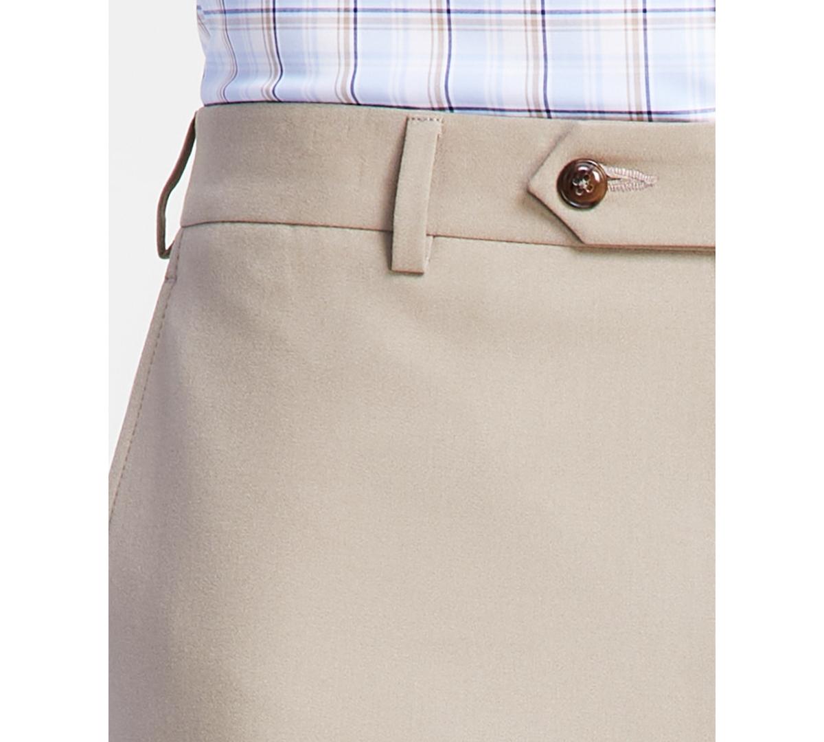 slim fit dress slacks Michael Kors Men's Classic Fit Flat Front Cotton Dress Pants Dark Oliv   Bristol Apparel Co