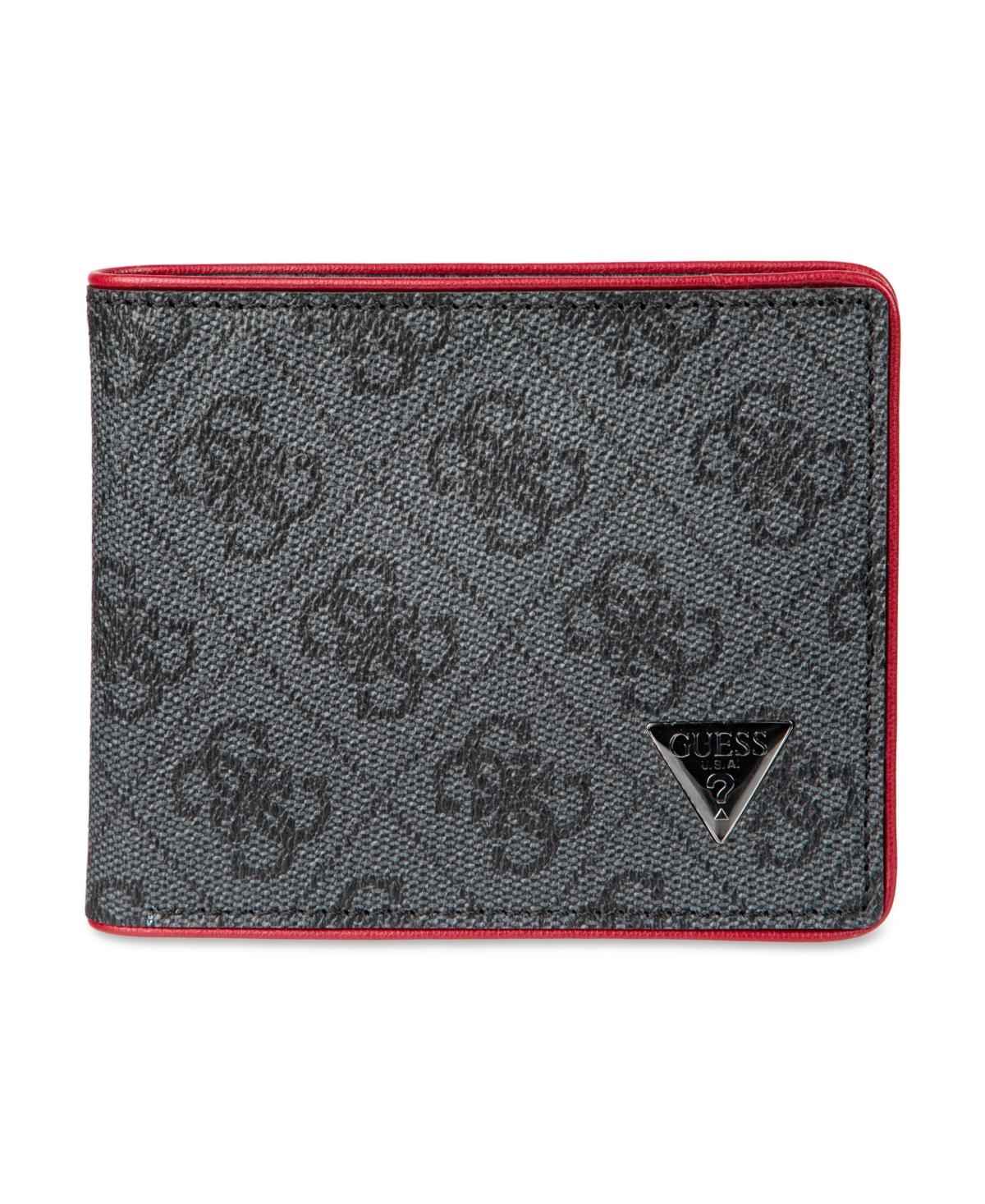 Guess Rfid Quatro G Slim Fold Wallet in Gray for Men Lyst