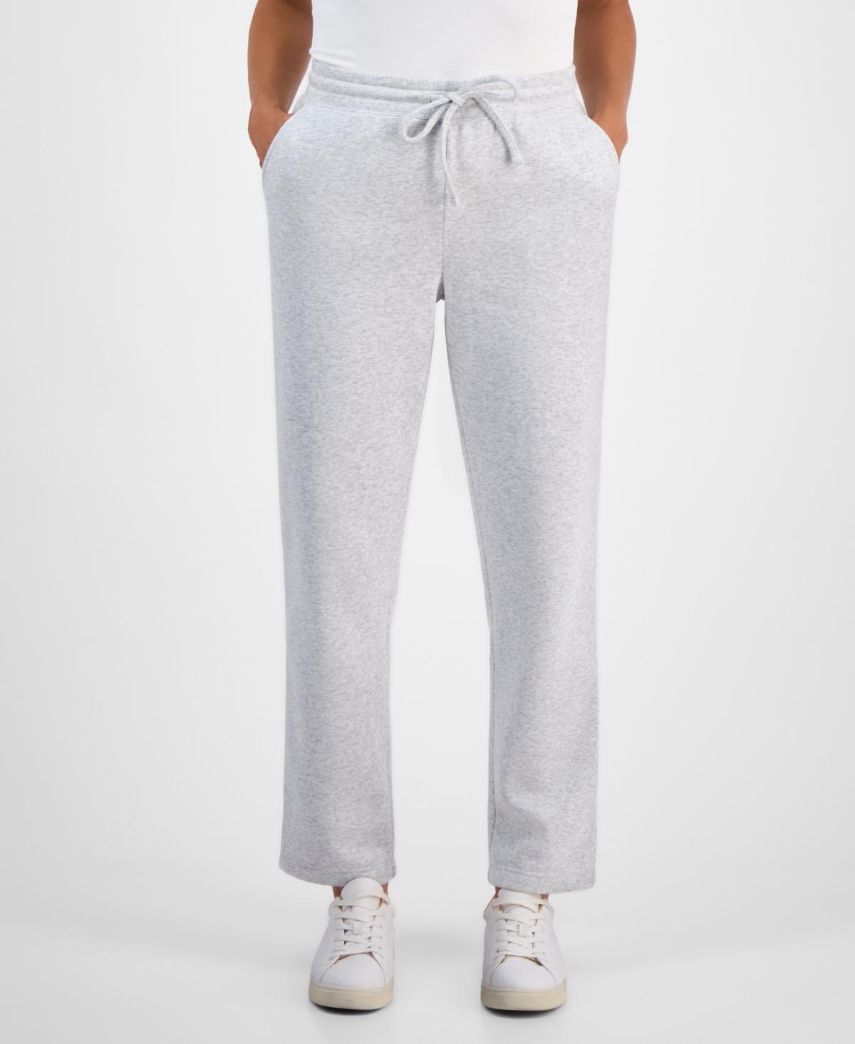 Grey Macy's Petite Sweat Suits Style Track Pants And
