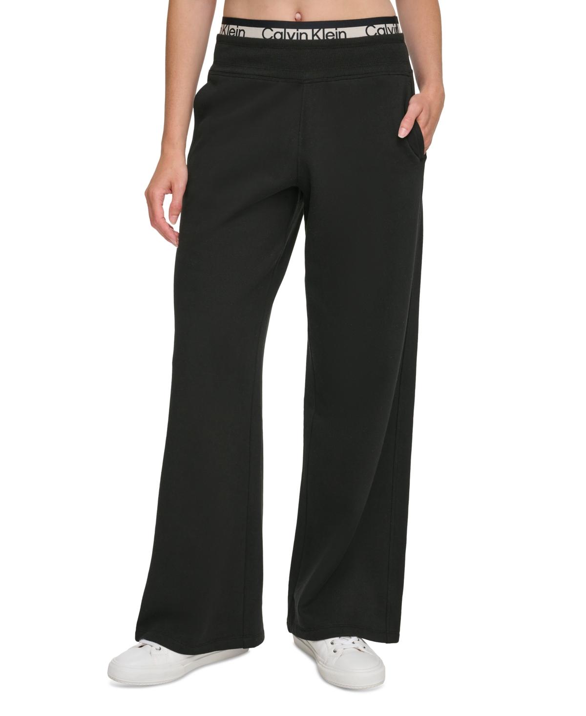 Calvin Klein Performance Logo-tape High-rise Pant in Black