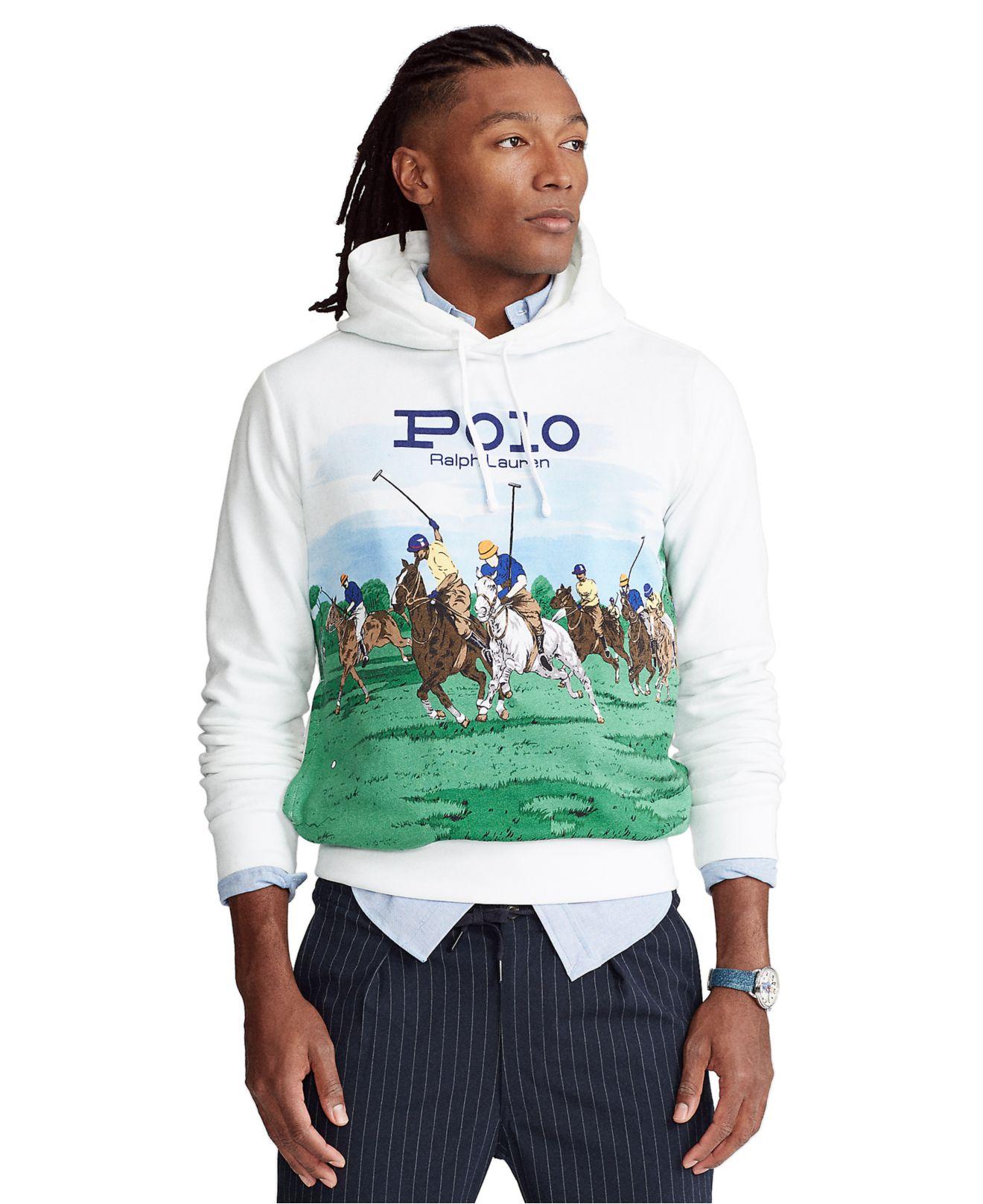 Polo Ralph Lauren Polo Match Fleece Hoodie for Men | Lyst