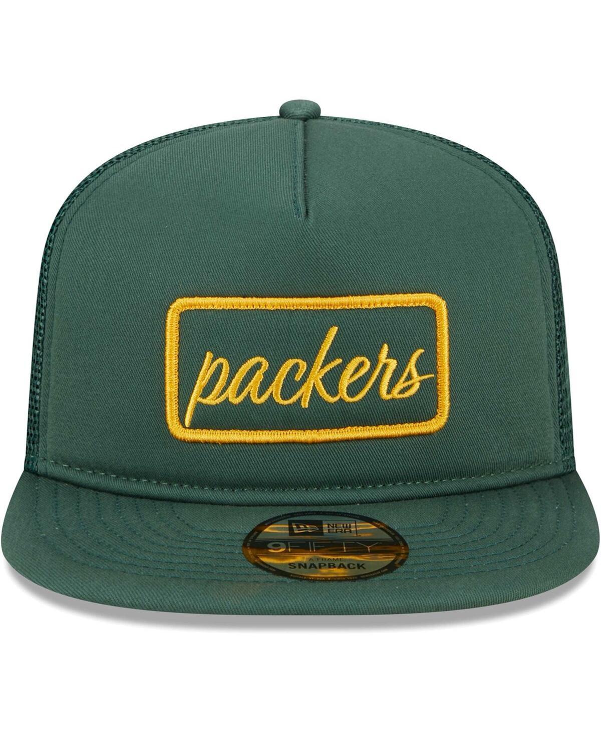 KTZ Bay Packers Forum Trucker 9fifty Snapback Hat in Green KTZ Bay Packers Forum Trucker 9fifty Snapback Hat in Green
