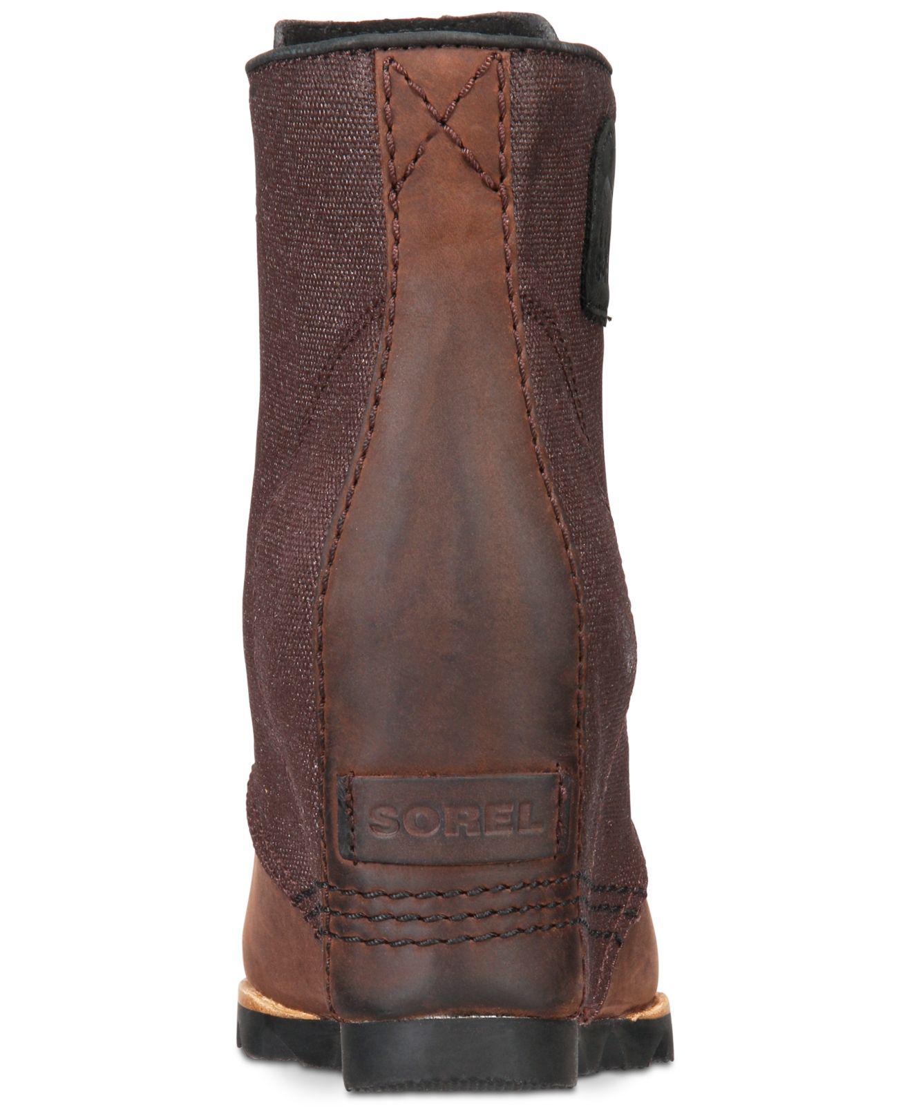 sorel pdx waterproof wedge bootie