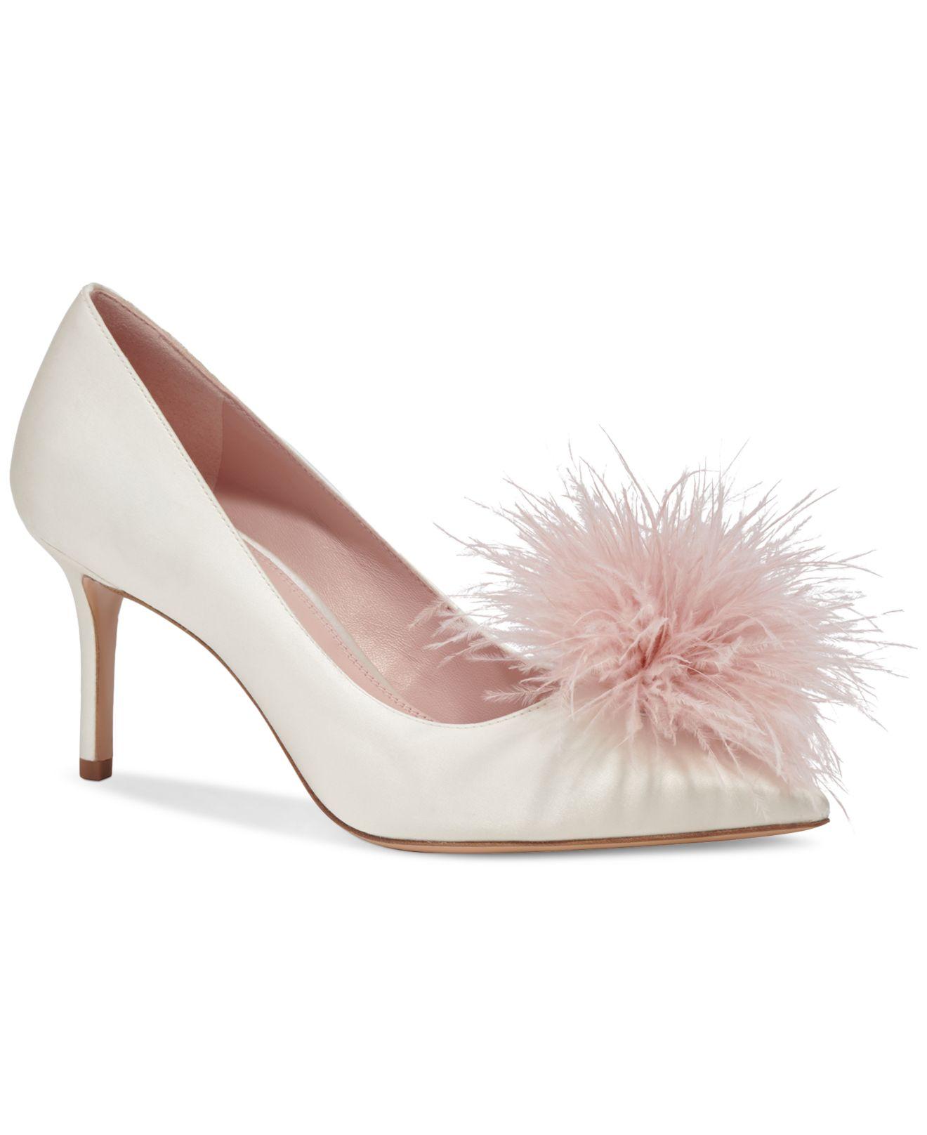 marabou heels pink