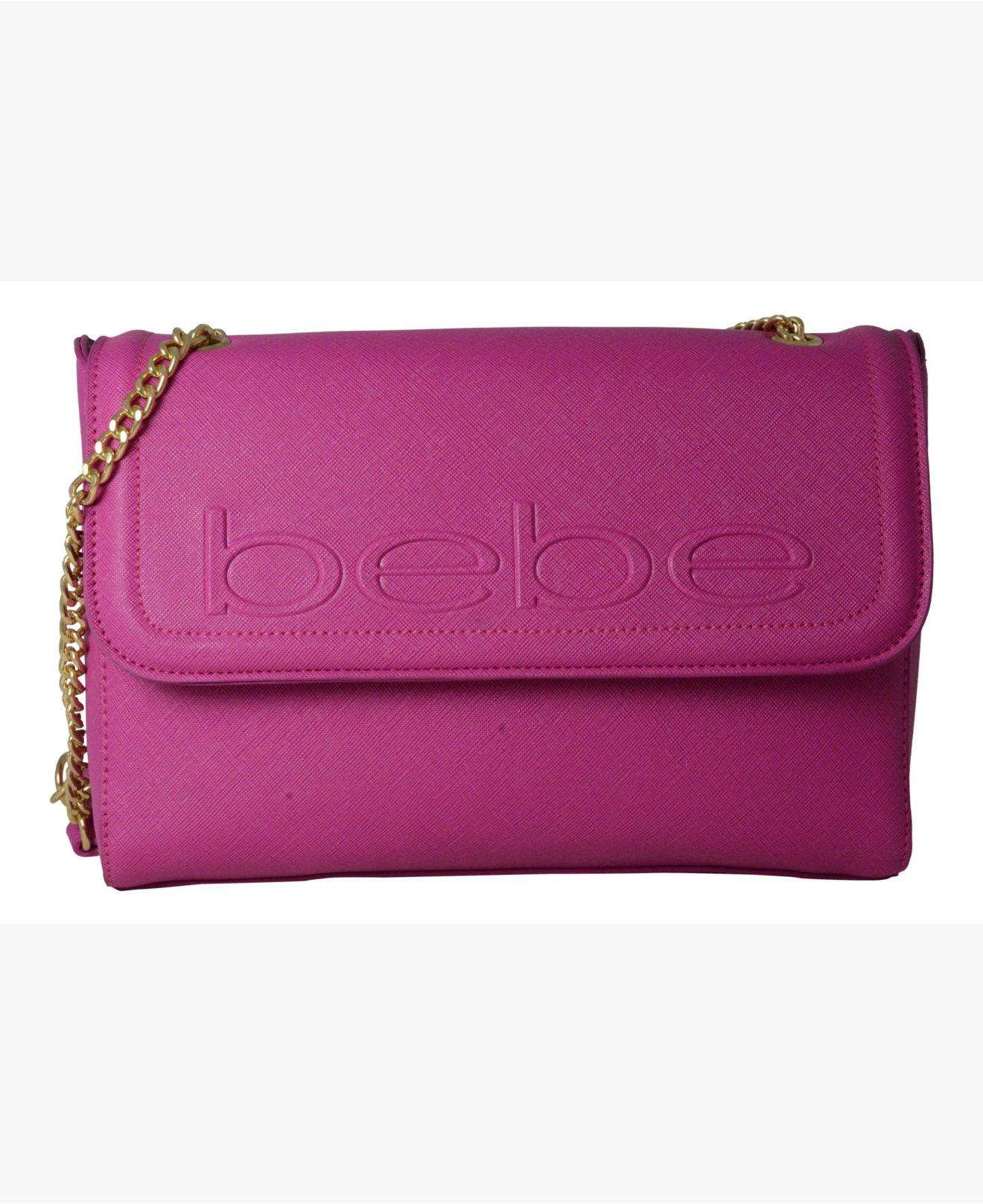 Bebe Lila Flap Shoulder Bag In Magenta Purple Lyst