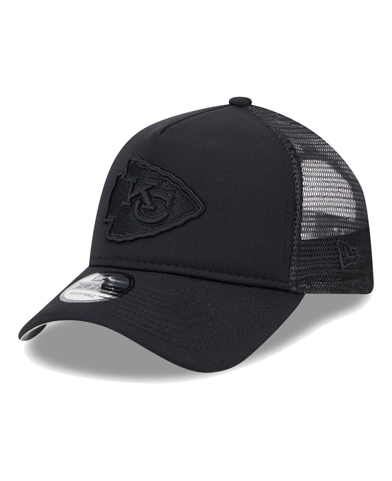 New Era San Francisco 49ers Black A-Frame Trucker 9FORTY Adjustable Hat