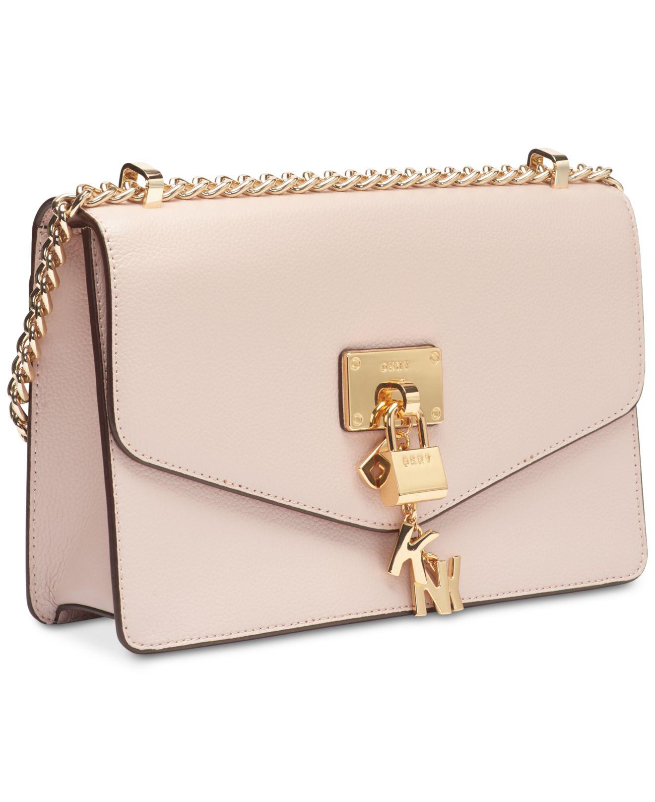 DKNY Elissa Leather Chain Strap Shoulder Bag, Created For Macy's Lyst