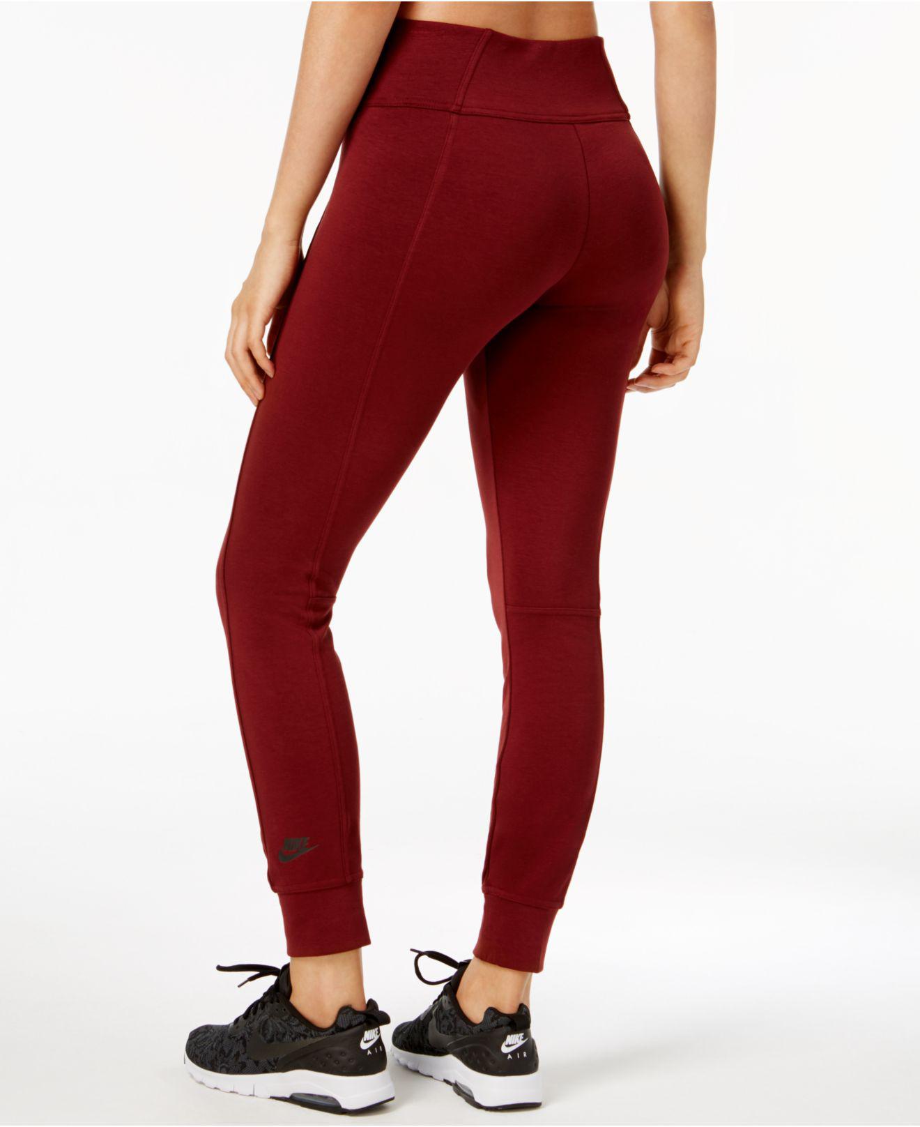 maroon nike leggings