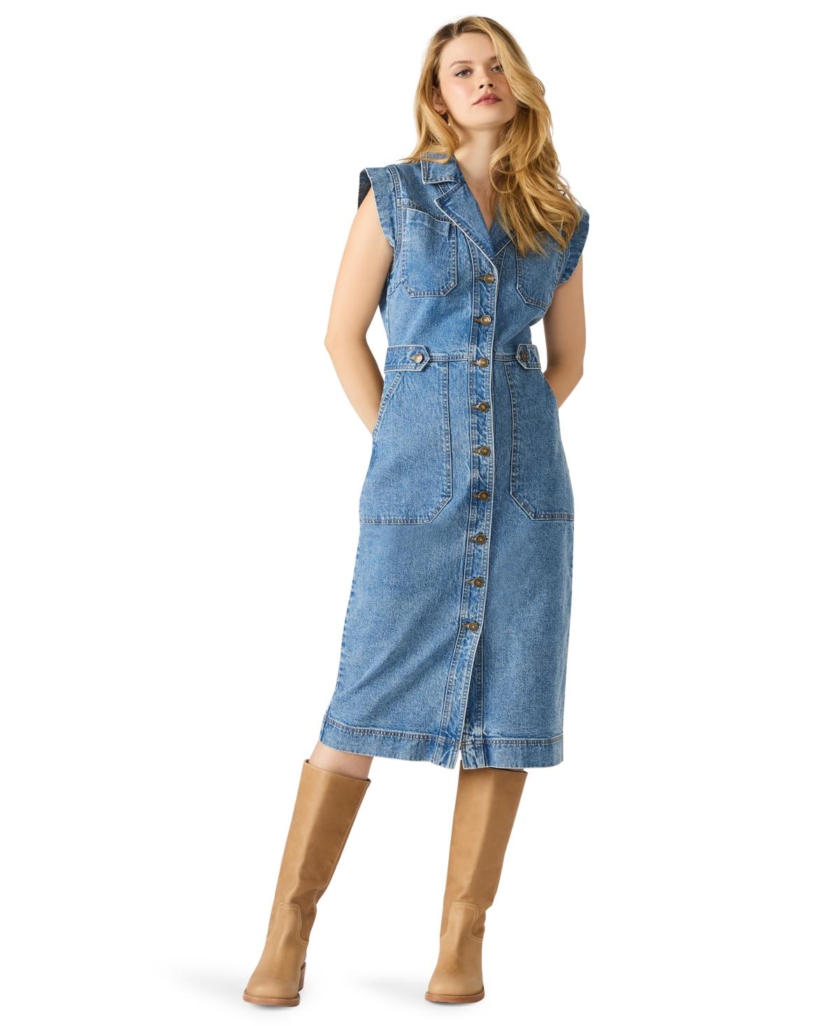 garage denim dress Saddle Up Dress – shoplulujaneboutique main image 0