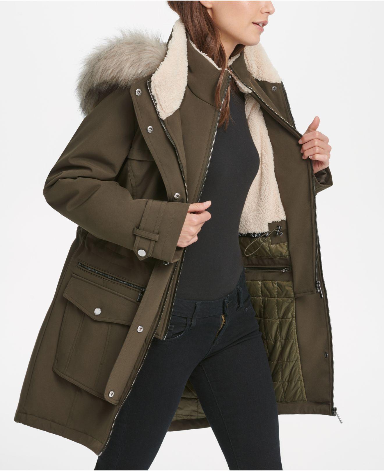 dkny parka coat