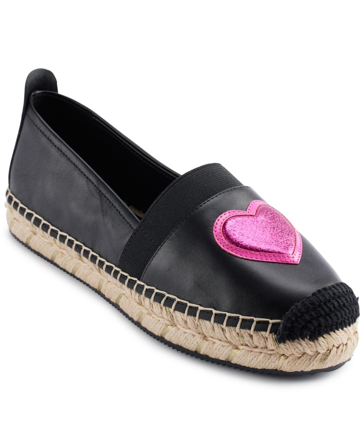Karl Lagerfeld Manika Heart Espadrilles in Black Lyst