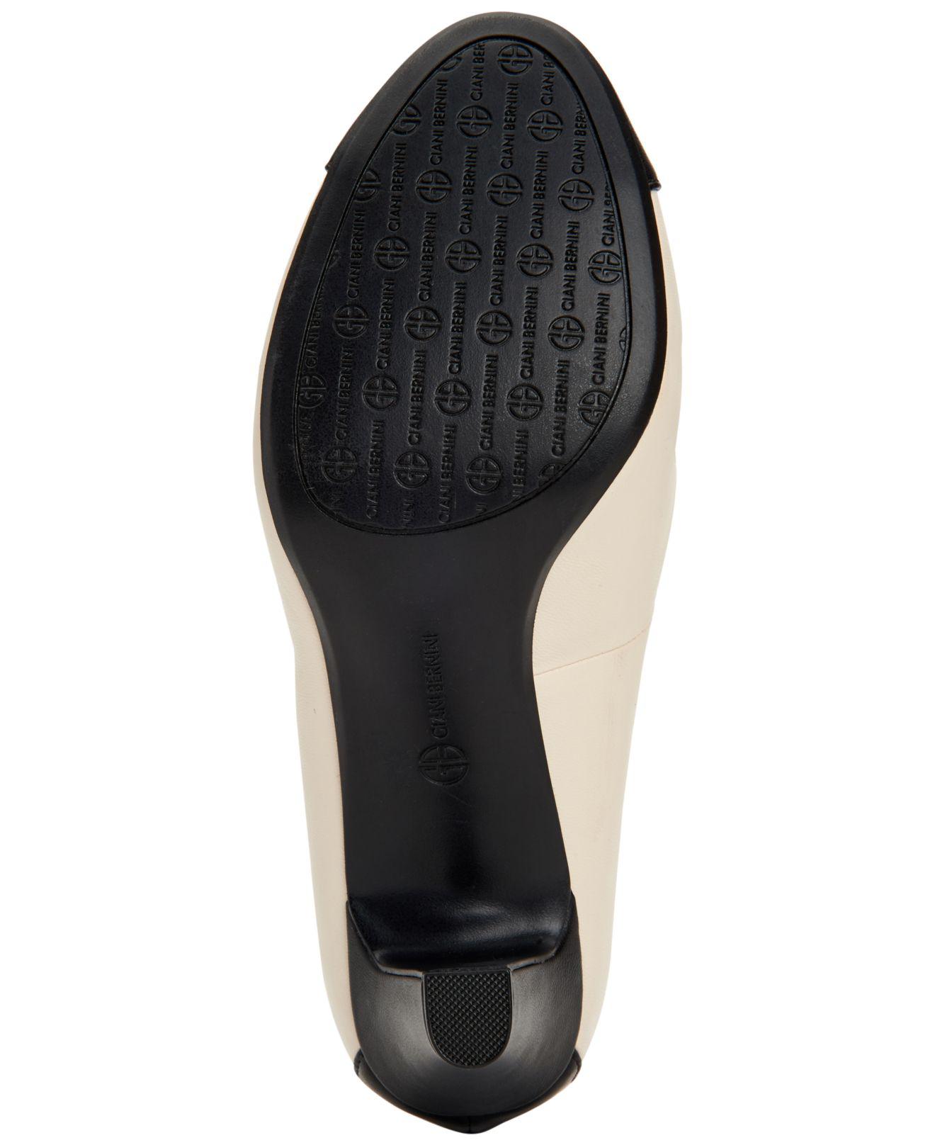 white memory foam pumps