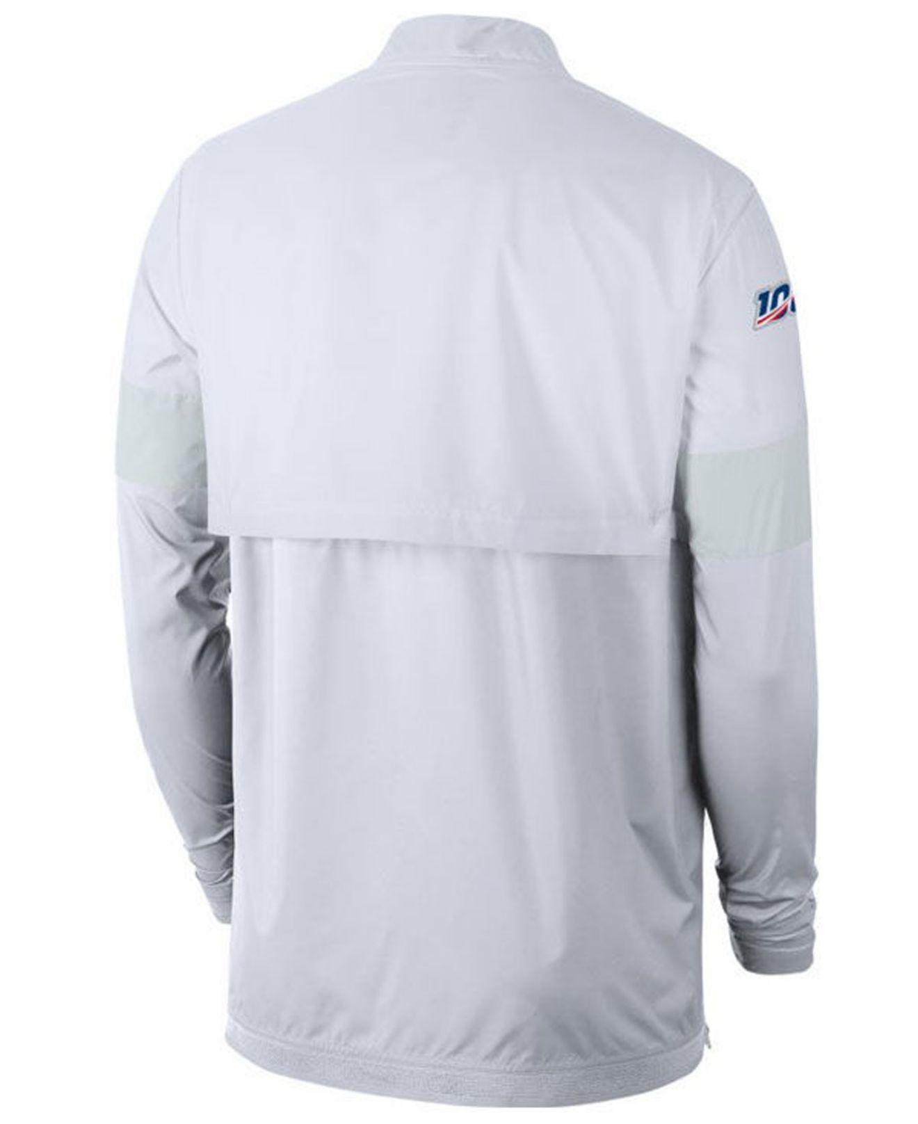 Nike San Francisco 49ers 100th Anniversary Lightweight Coaches Jacket in  White for Men | Lyst