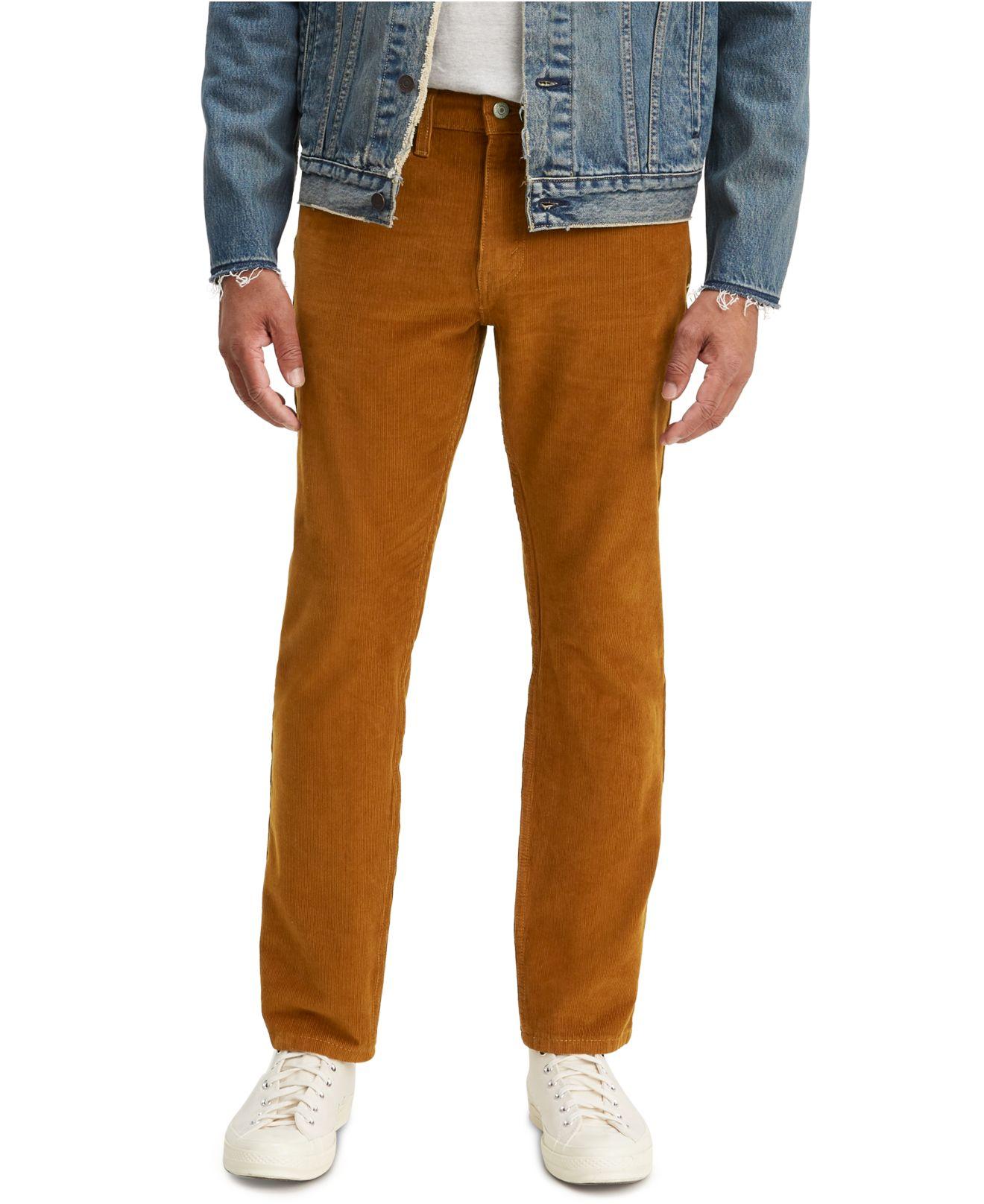 Taper Corduroy Pants in Brown for Men |