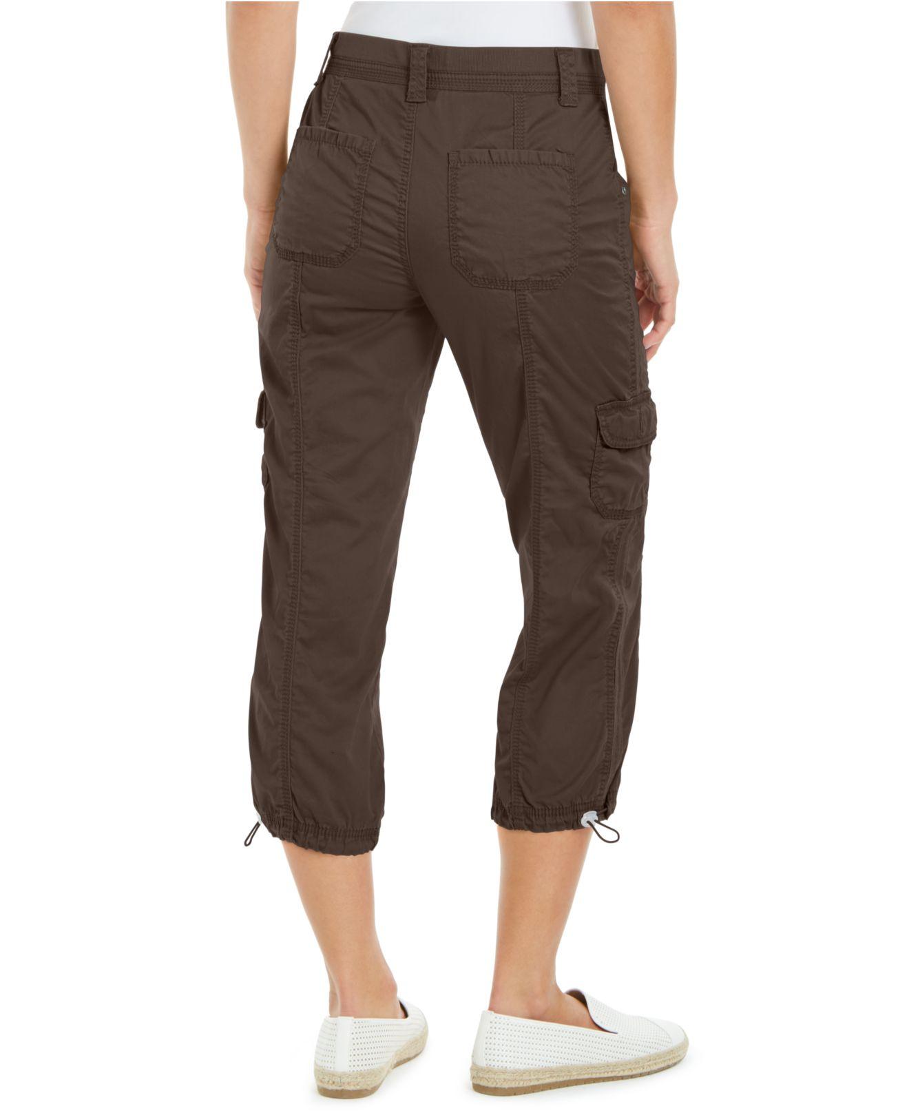 Style & Co. Cotton Petite Cargo Capri Pants, Created For Macy's in ...