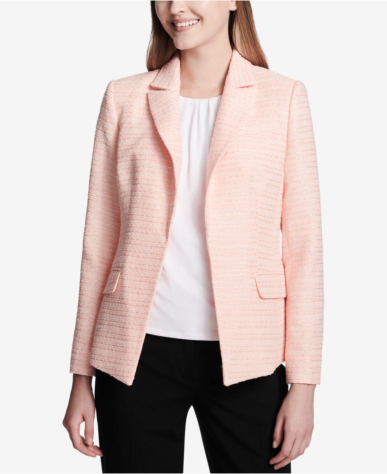 calvin klein pink blazer