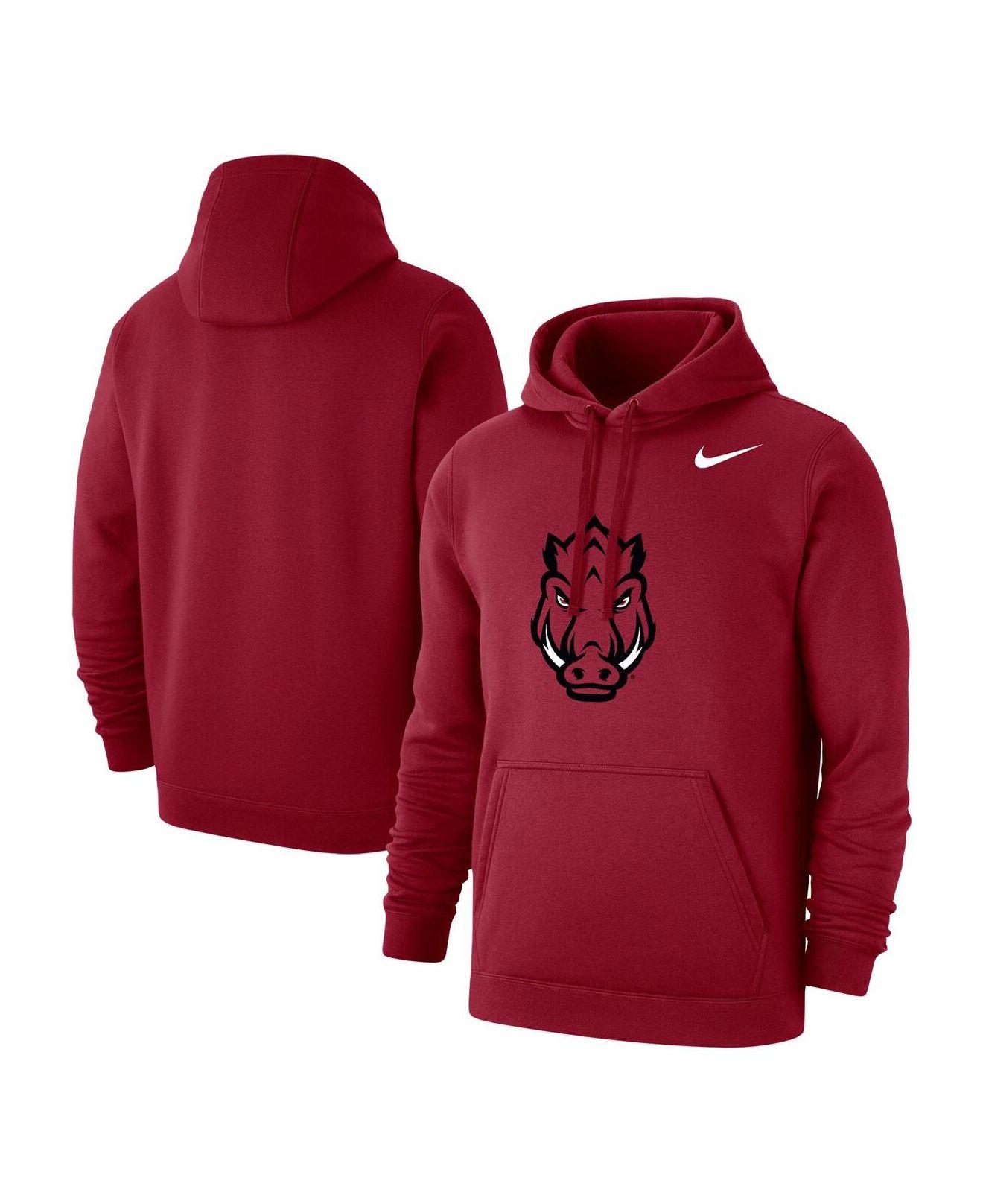 Nike Cardinal Arkansas Razorbacks Logo Club Pullover Hoodie in Red for ...