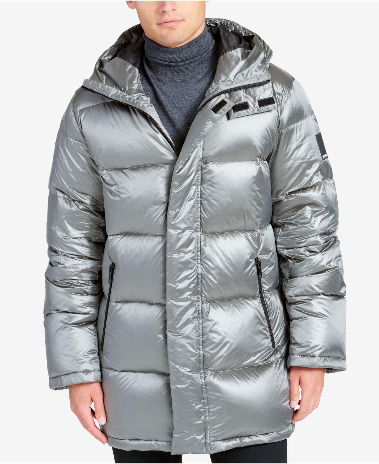 dkny mens puffer coat