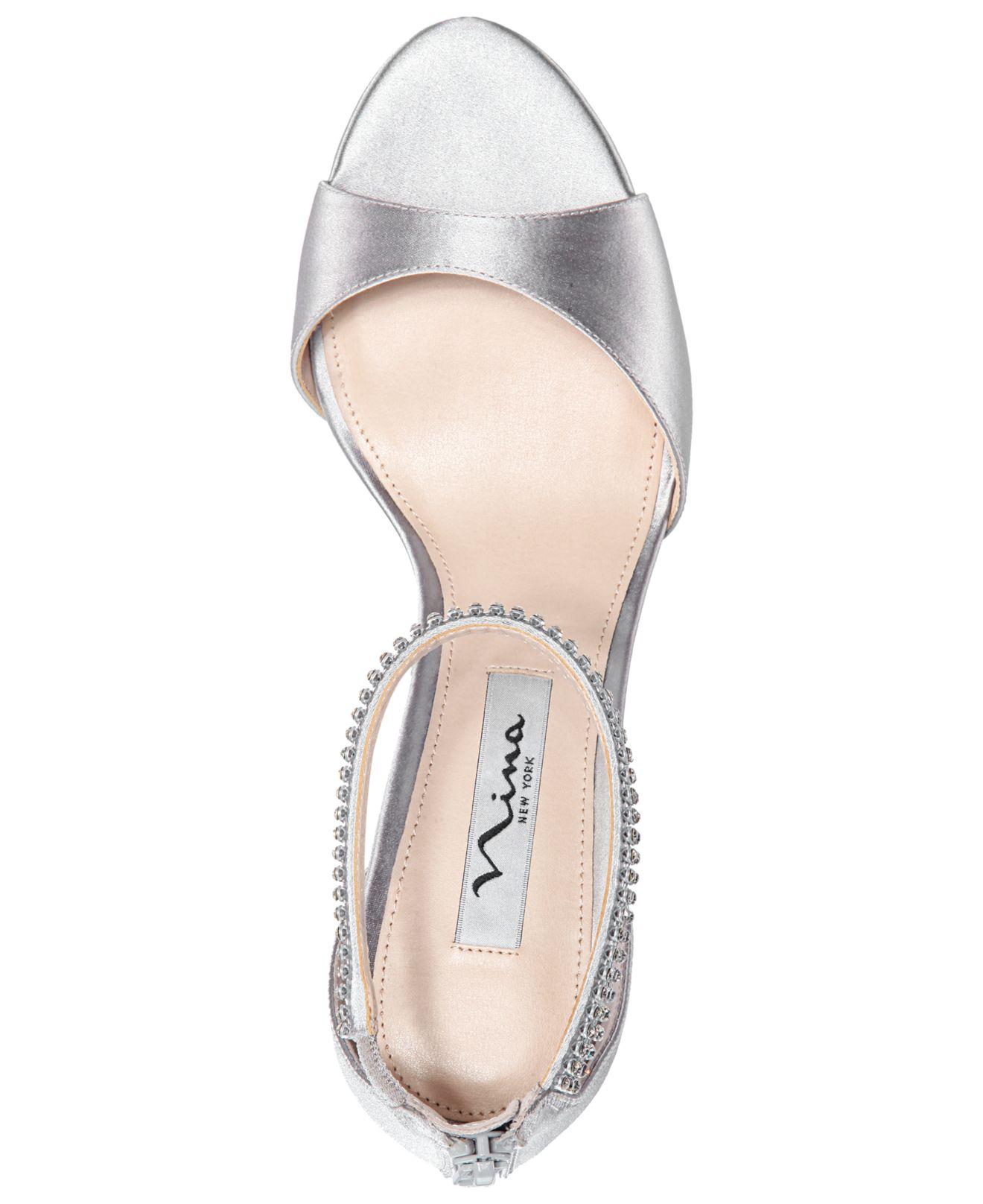 nina volanda evening dress sandals