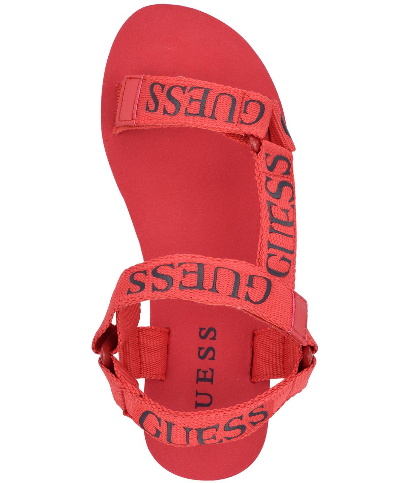 Sandals GUESS Red size 38 EU in Suede - 15939107