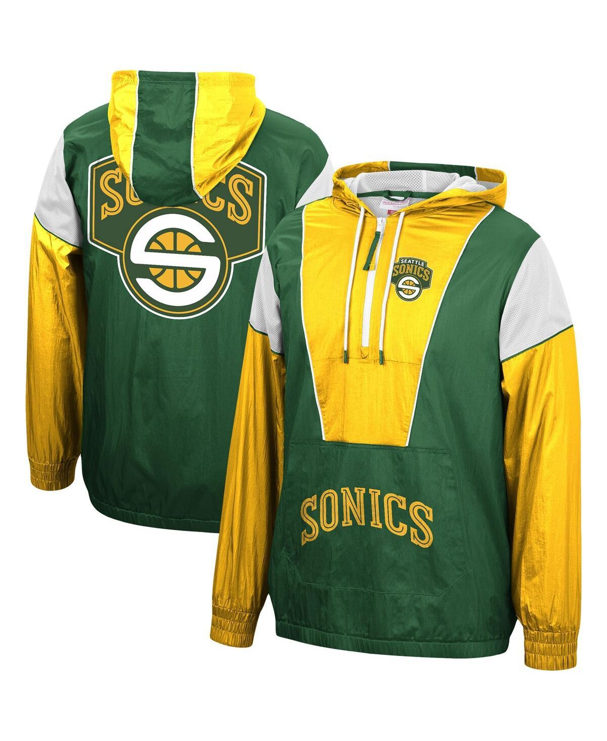 Mitchell & Ness Seattle SuperSonics Green Throwback Crewneck, Medium