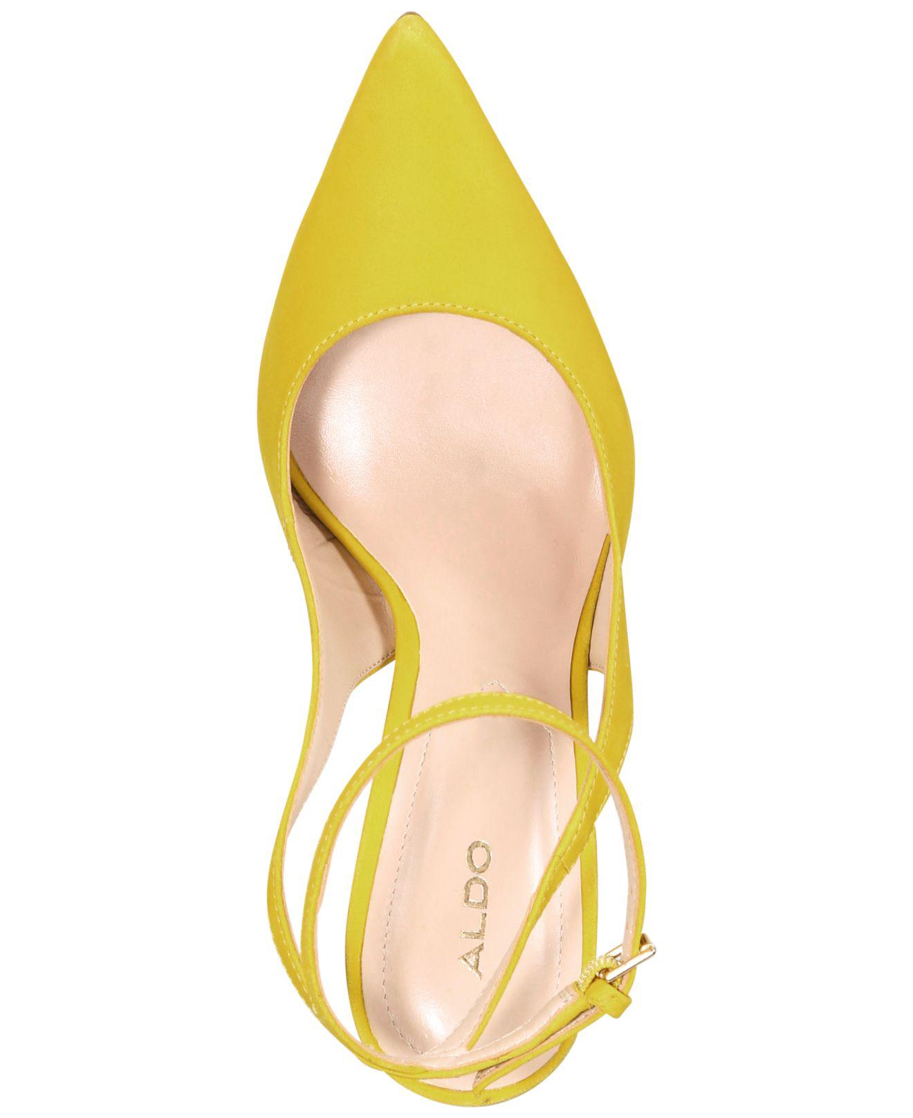 aldo yellow pumps