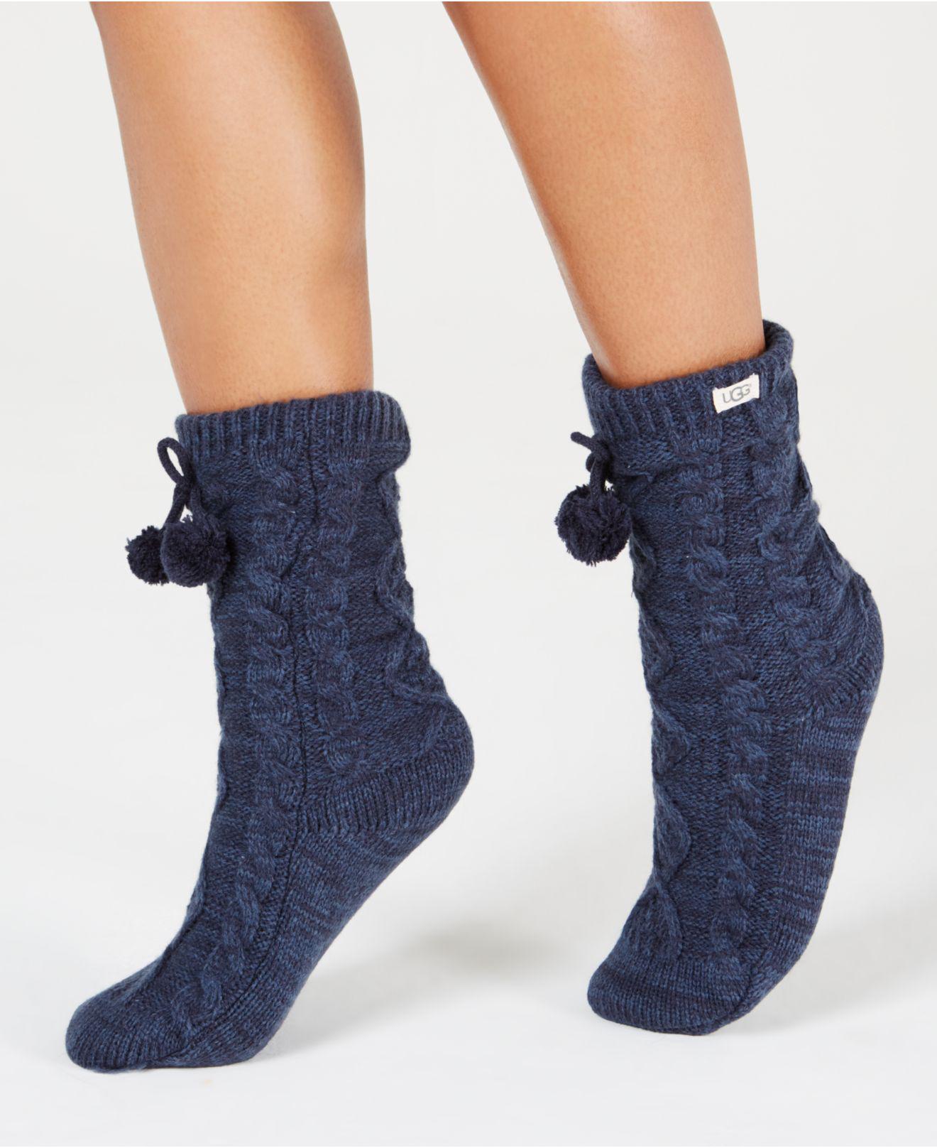 ugg pom pom fleece slipper socks
