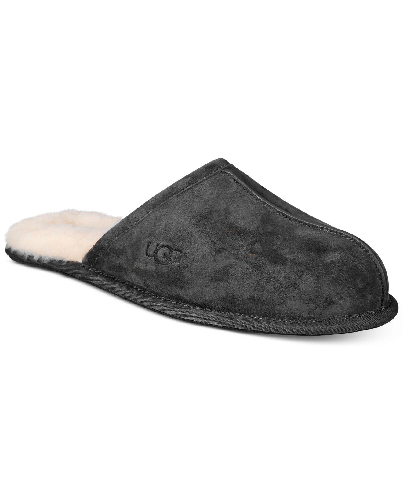 UGG Wool Scuff Slipper in Black for Men Save 19 Lyst