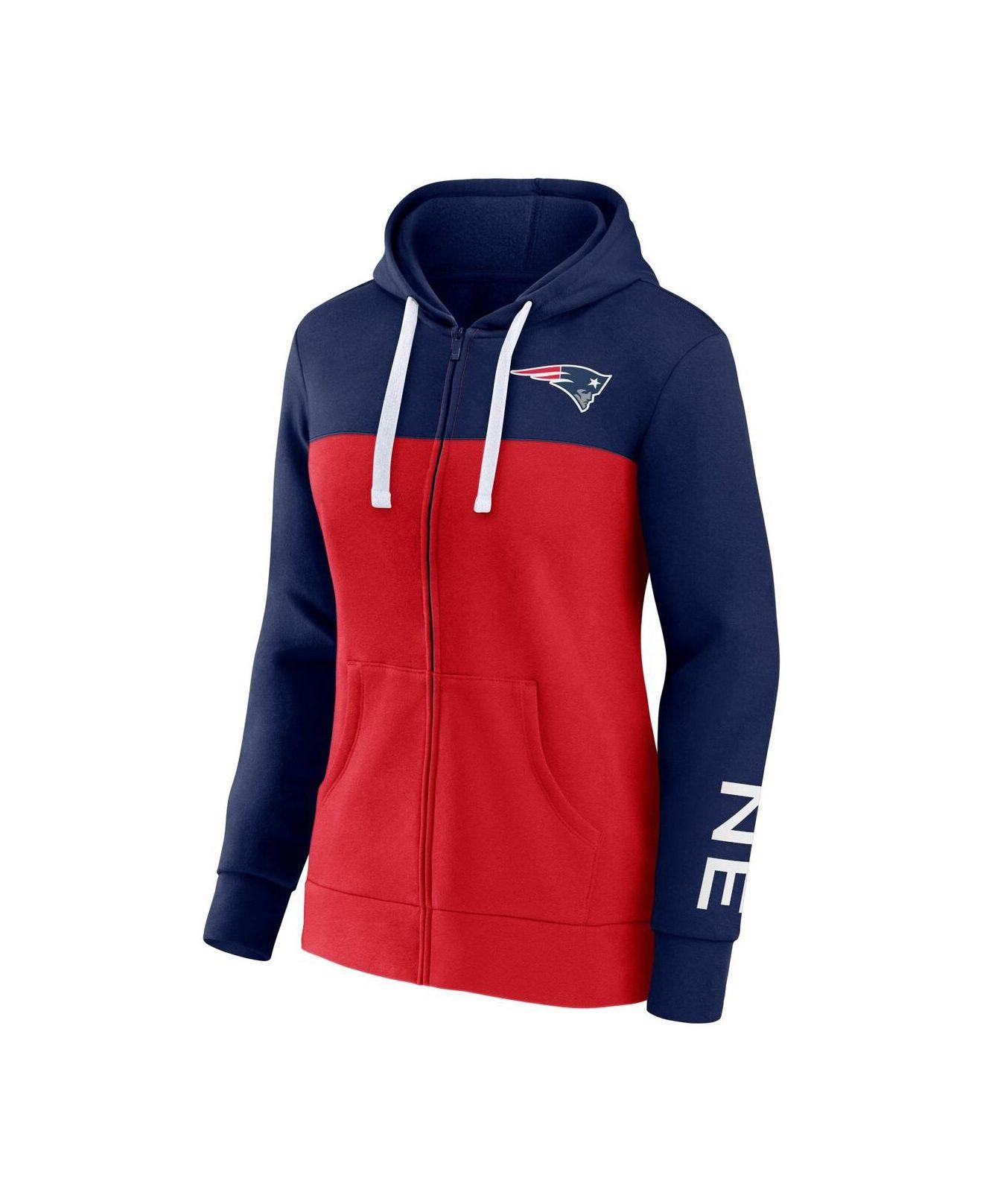 Fanatics Branded Navy, Red New England Patriots Take The Field