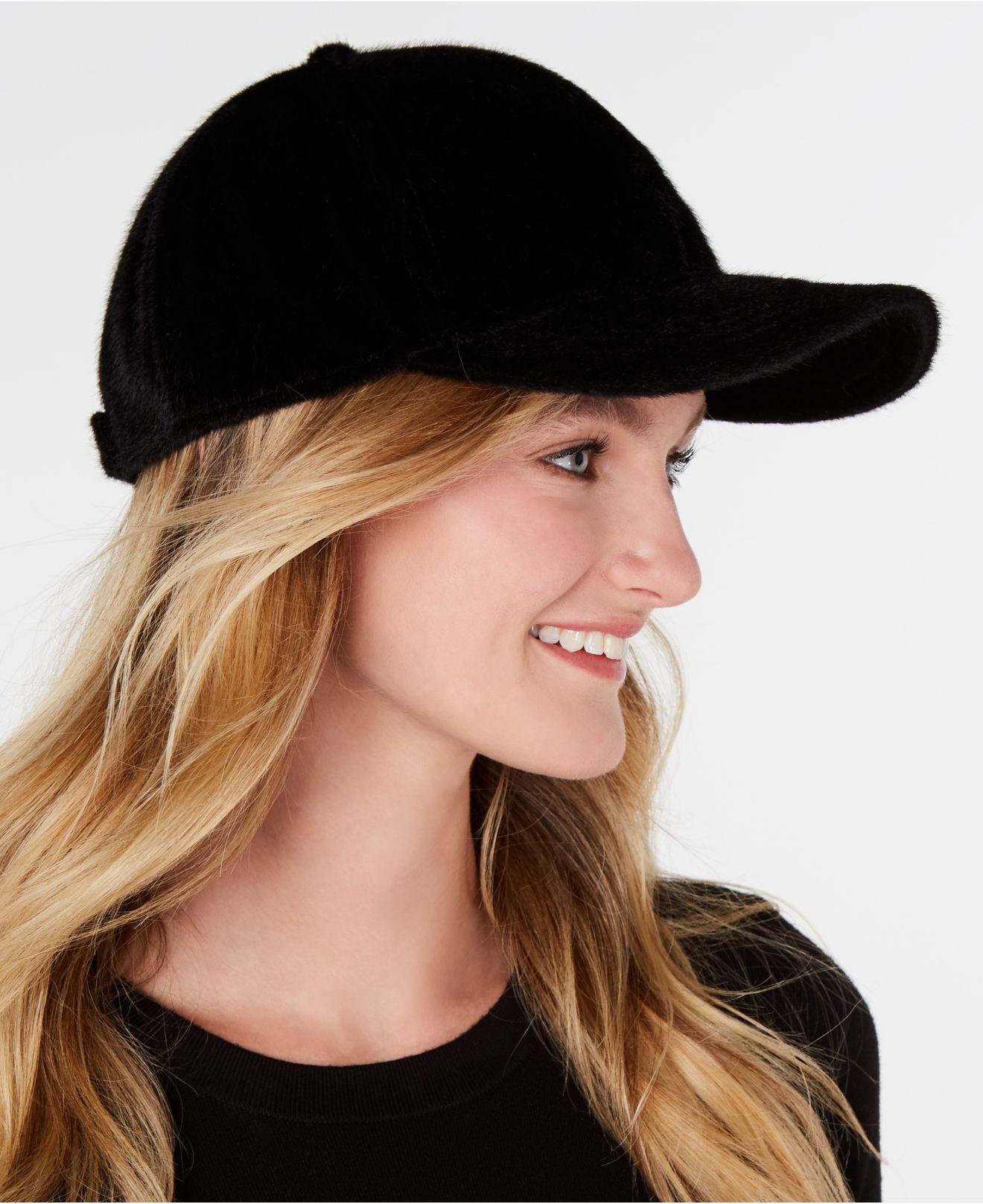 nine west faux fur hat