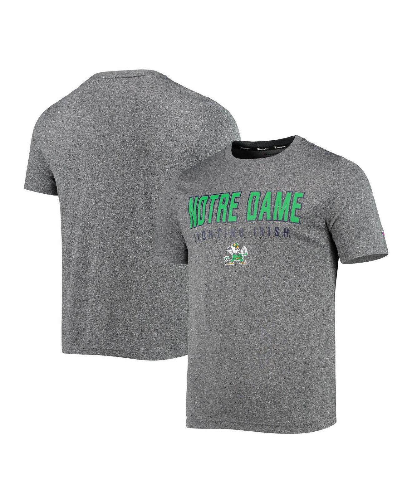Canada Kontur vride Champion Gray Notre Dame Fighting Irish Stack T-shirt for Men | Lyst