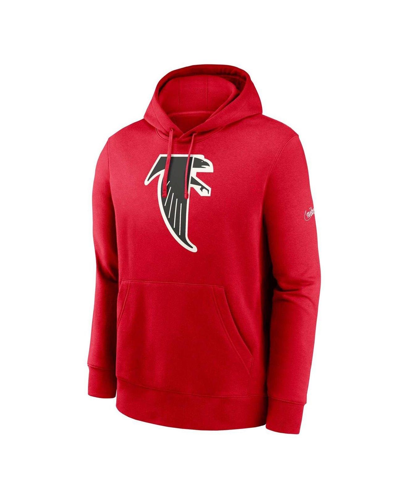 Nike Red Atlanta Falcons Rewind Club Pullover Hoodie for Men | Lyst