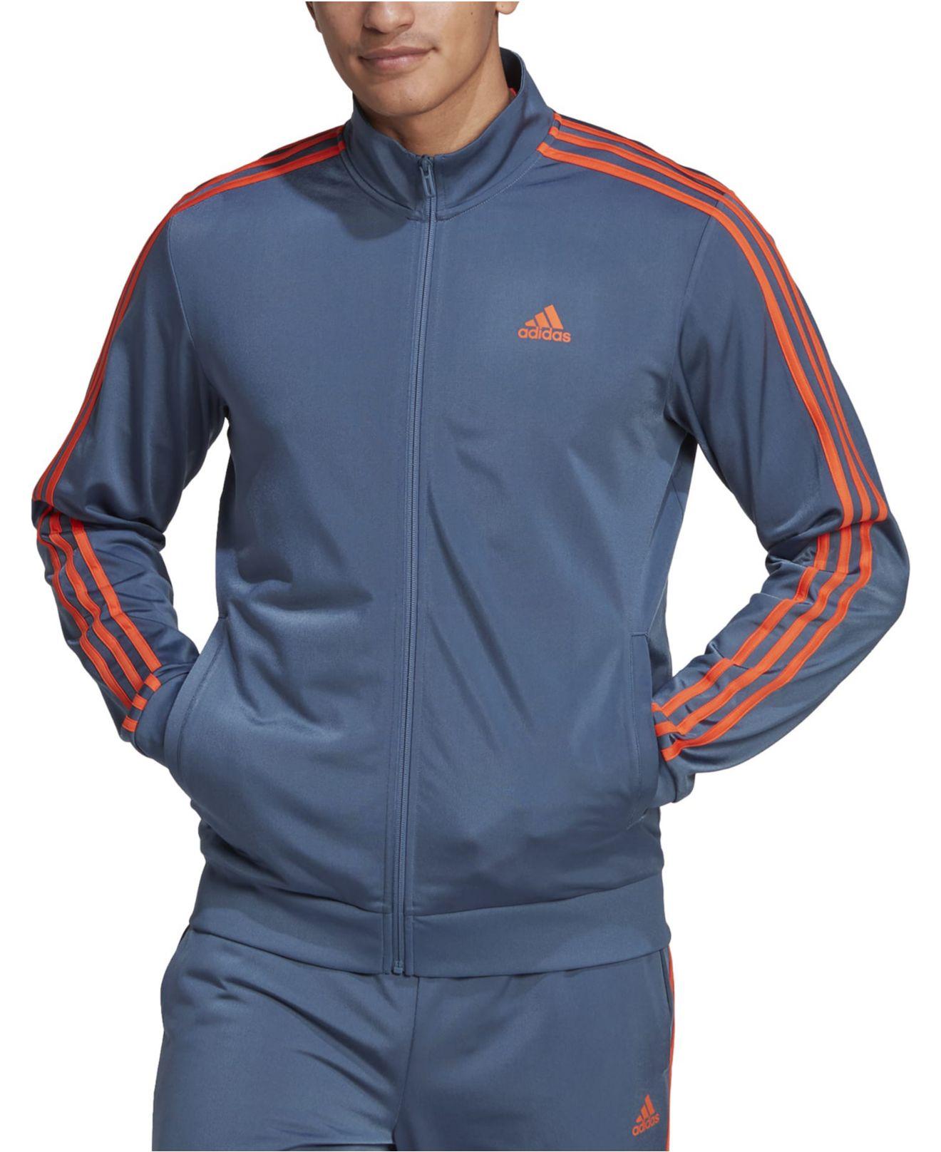 adidas Warm-up Tracksuit Jacket in Blue for Men | Lyst