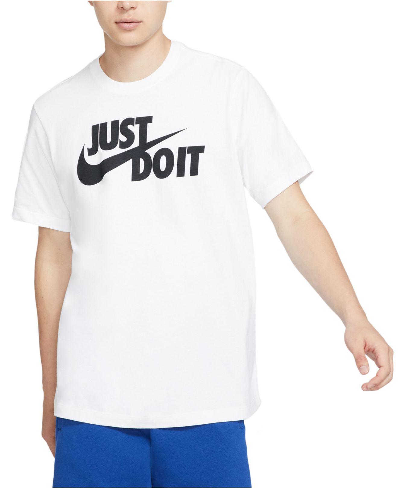 nike just do it script neck tee