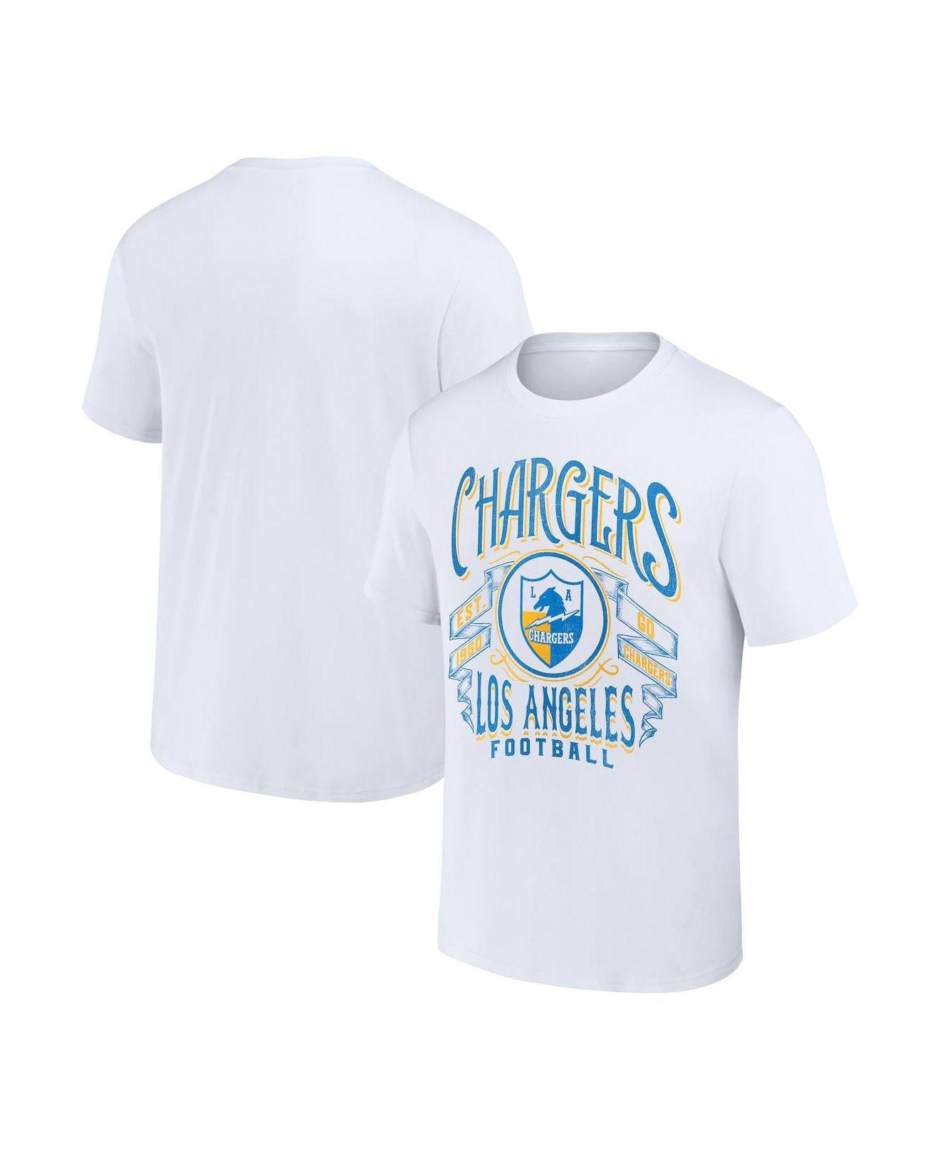 Fanatics Nfl X Darius Rucker Collection By White Los Angeles Chargers  Vintage-like Football T-shirt for Men