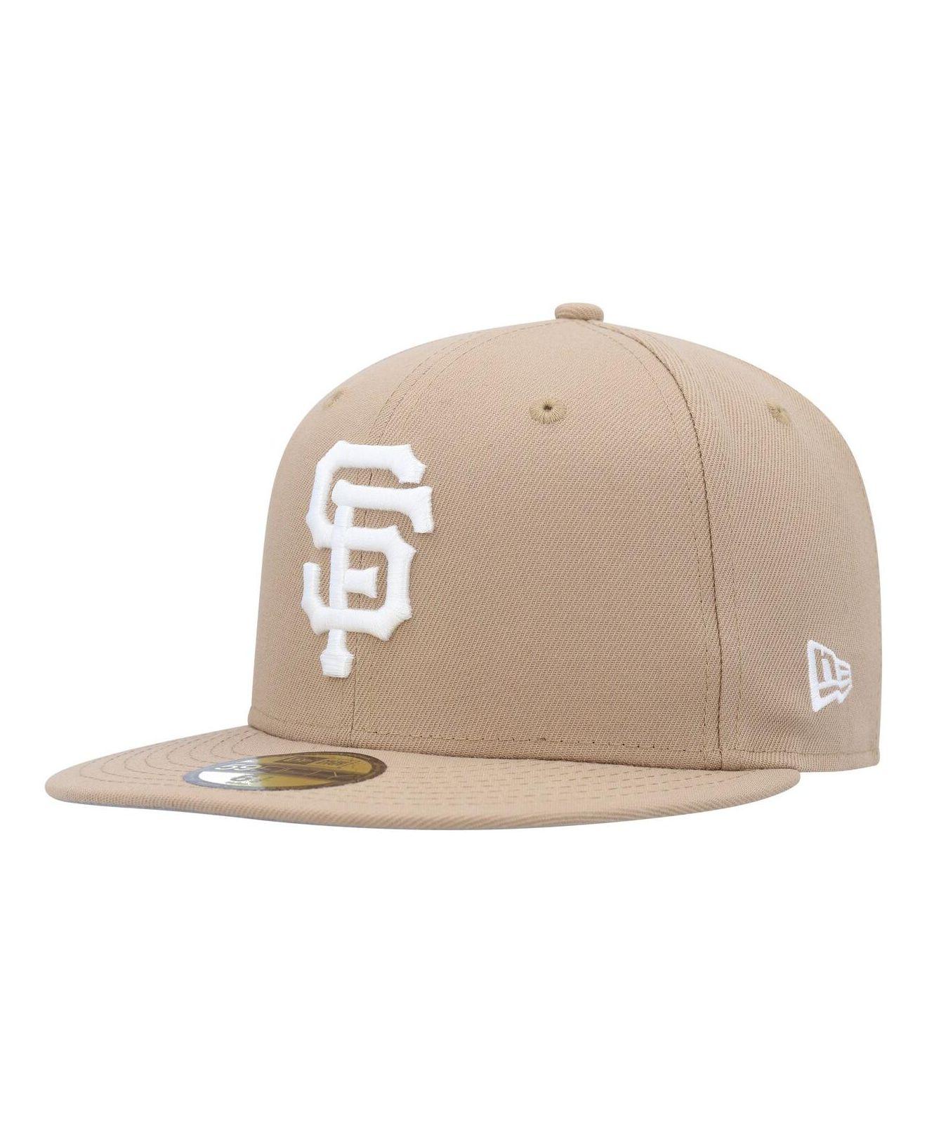 New Era Men's Khaki, Olive San Francisco Giants Pink Undervisor 59FIFTY  Fitted Hat