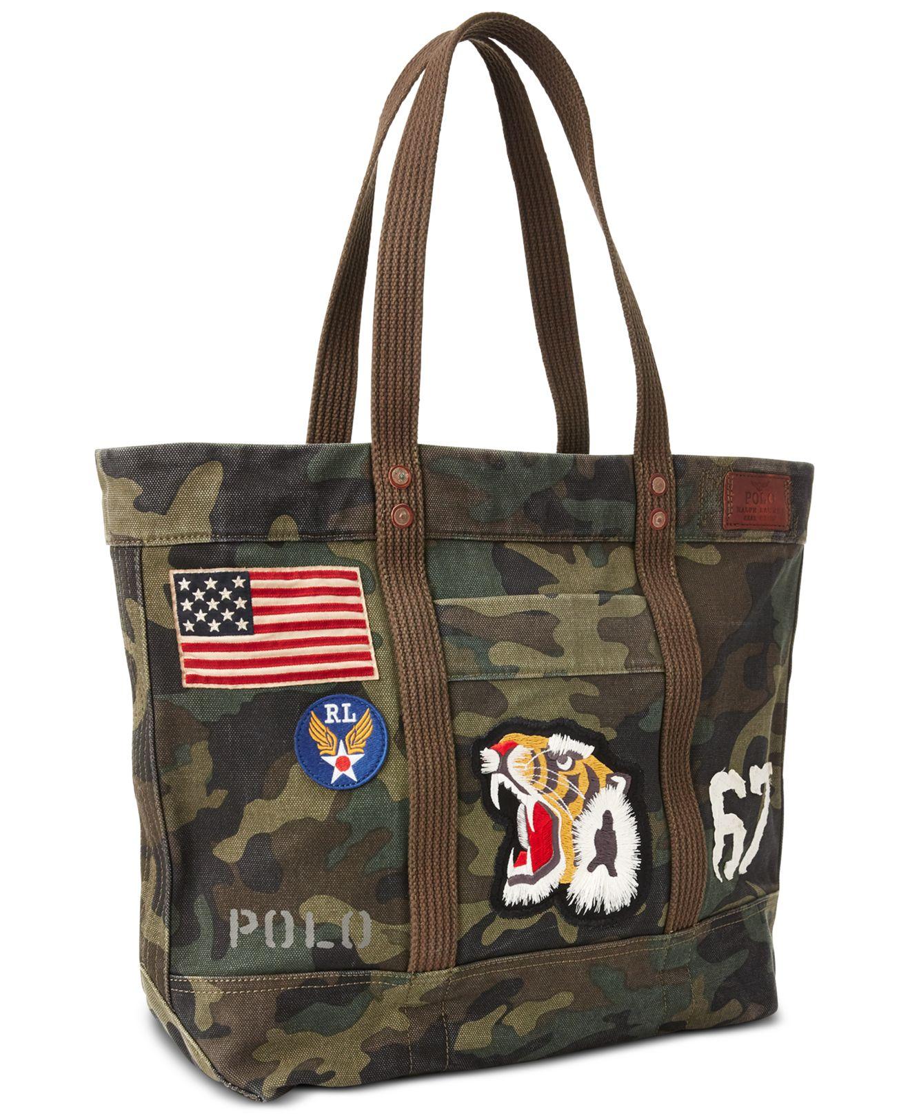 polo camo bag