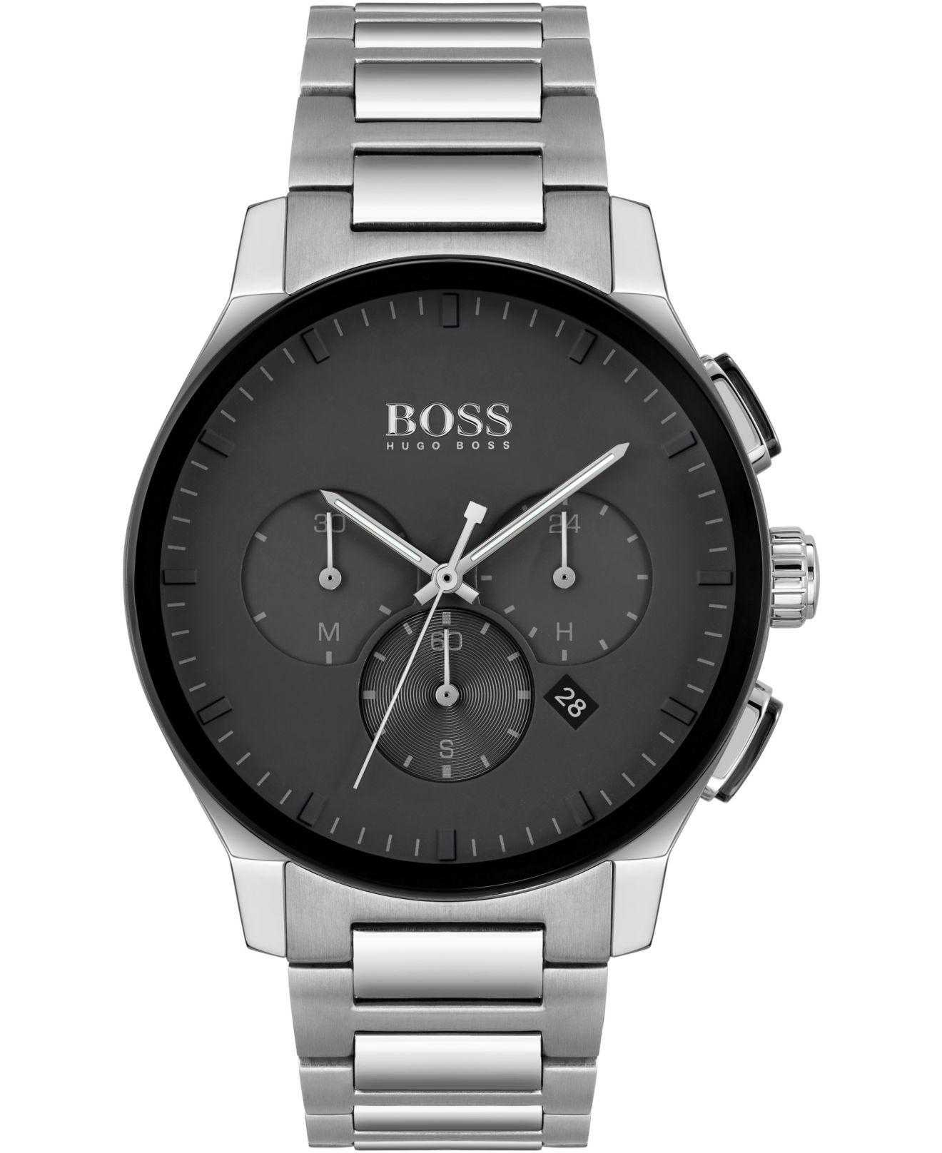BOSS by HUGO BOSS Peak Chronograph Bracelet Watch in Blue/Silver (Metallic)  for Men - Save 7% | Lyst