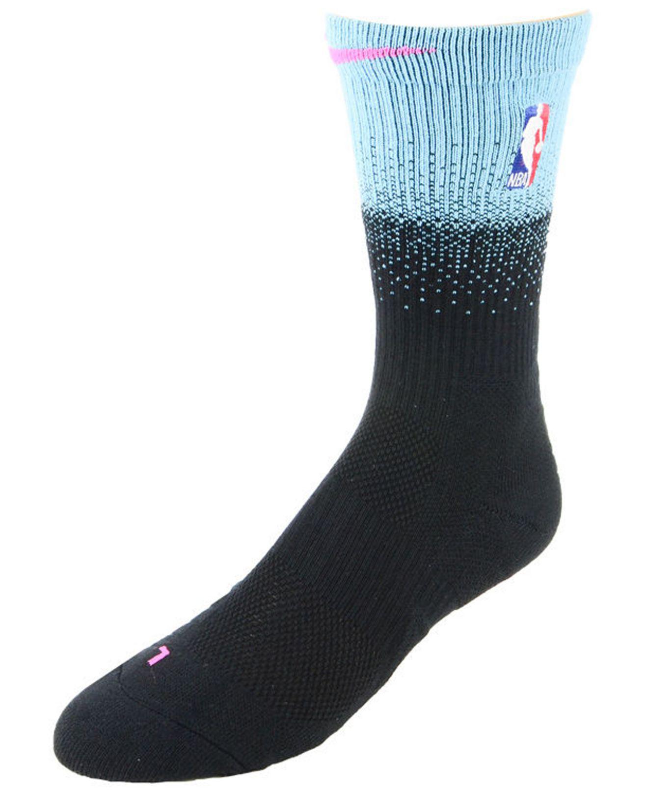 Nike Miami Heat Elite City Edition Mixtape Crew Socks Black