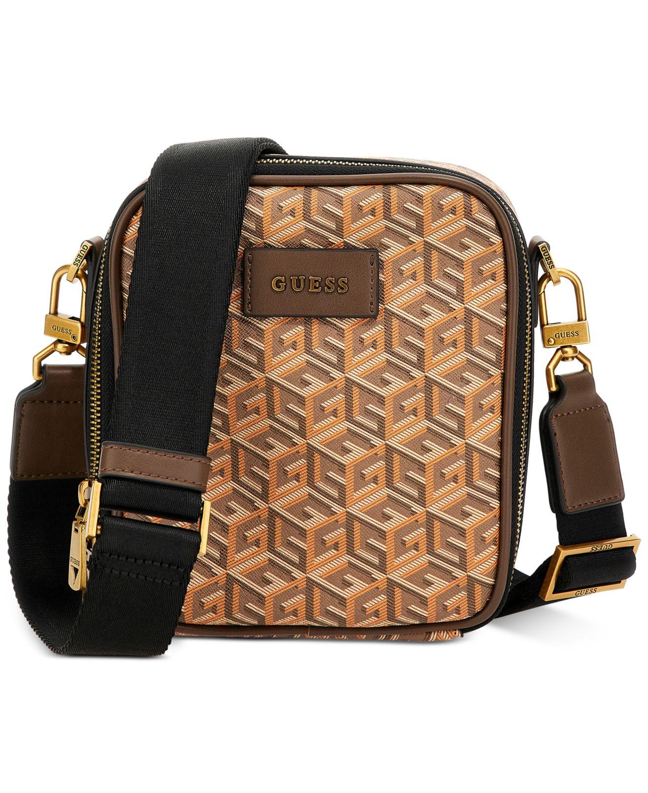 Guess Ederlo G-cube Adjustable Crossbody Bag in Brown for Men | Lyst