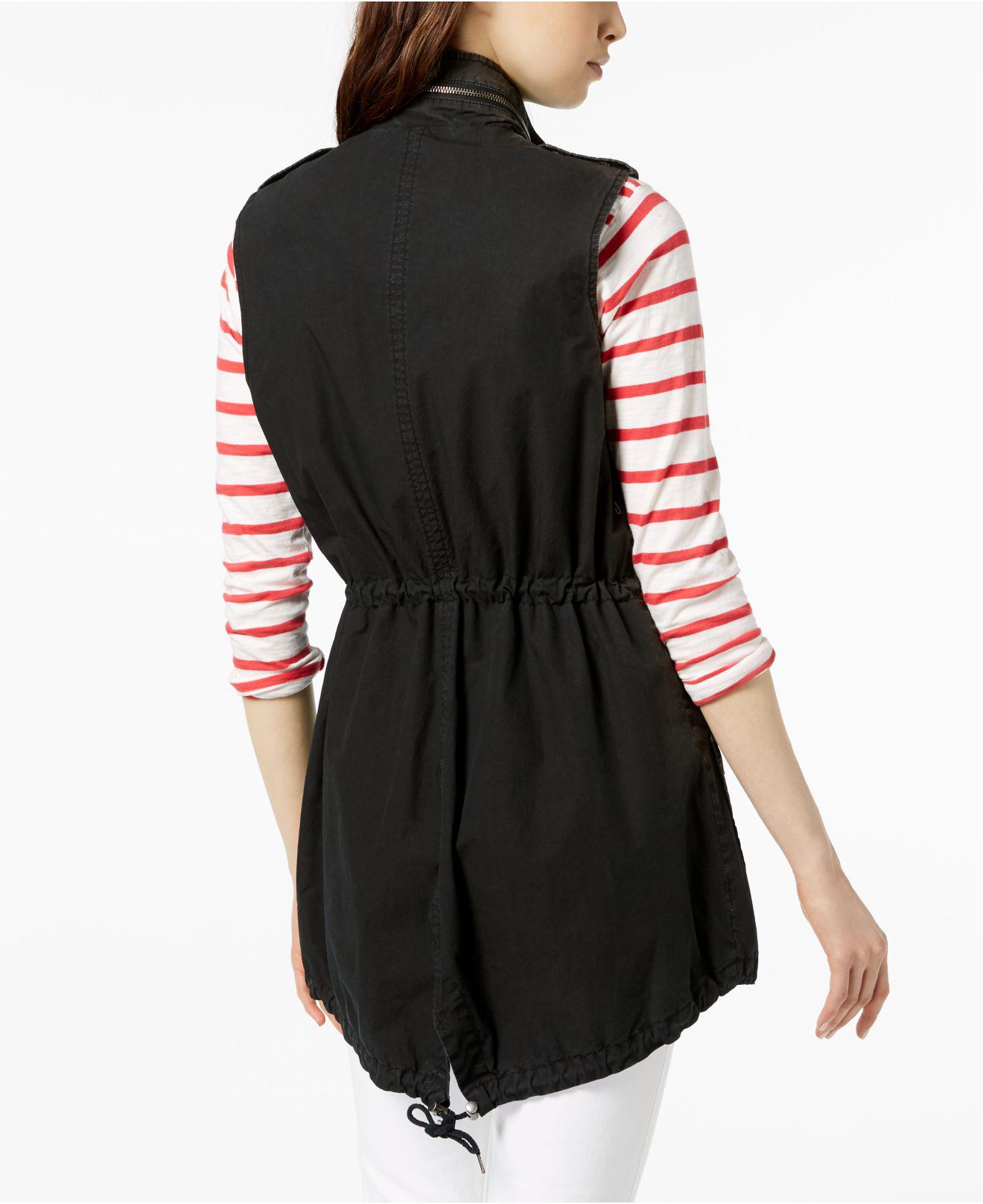 levi's drawstring utility vest