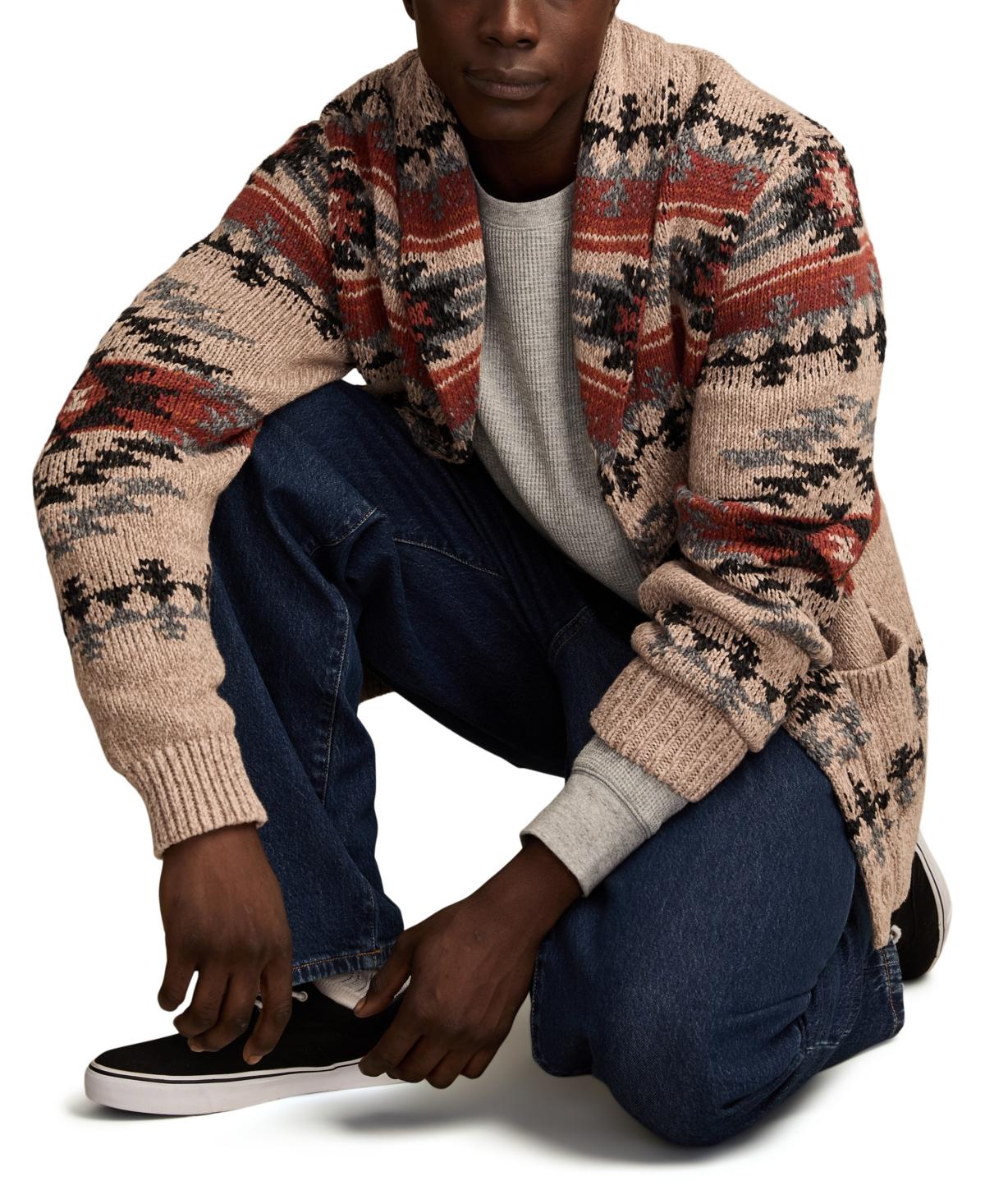 Lucky Brand Maglione Uomo A Lupetto Con Cerniera 1/4 - Tessuto Elasticizzato Con Lana