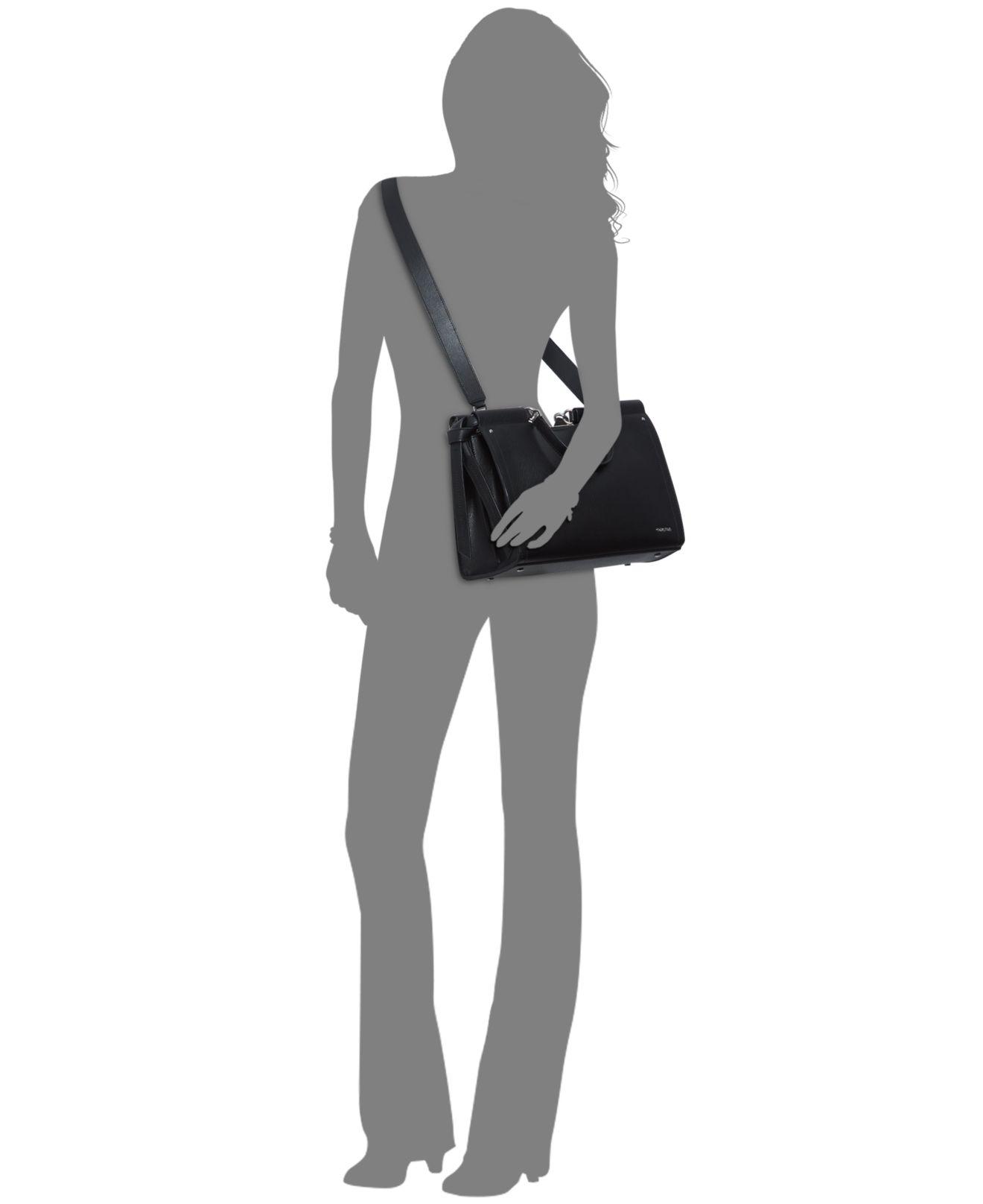 calvin klein callie pebble leather tote