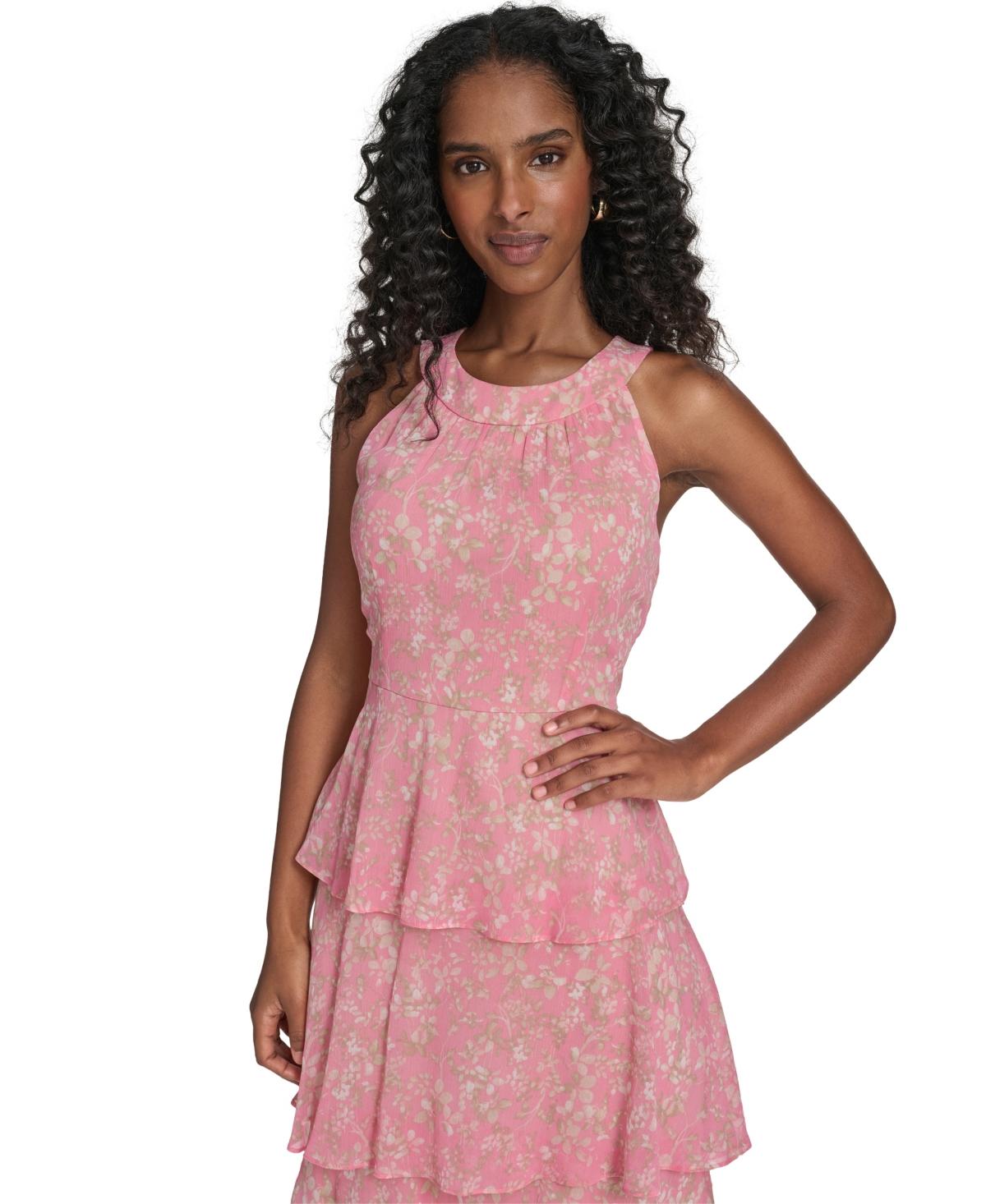Nwt Tommy Hilfiger And Midi Dress Ballerina Pink / Multi 10 Nwt Tommy Hilfiger And Midi Dress Ballerina Pink / Multi 10
