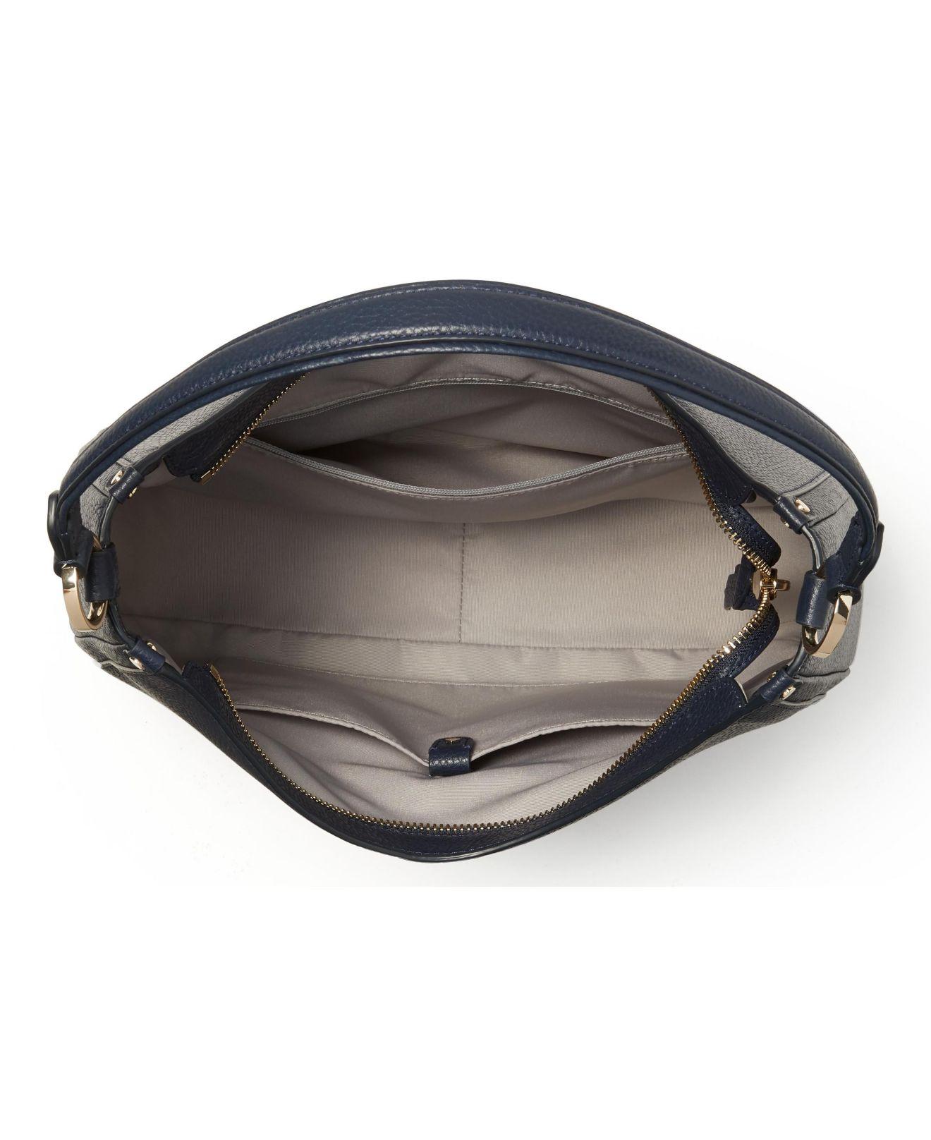 Kate Spade Roulette Large Leather Hobo Bag in Blue | Lyst