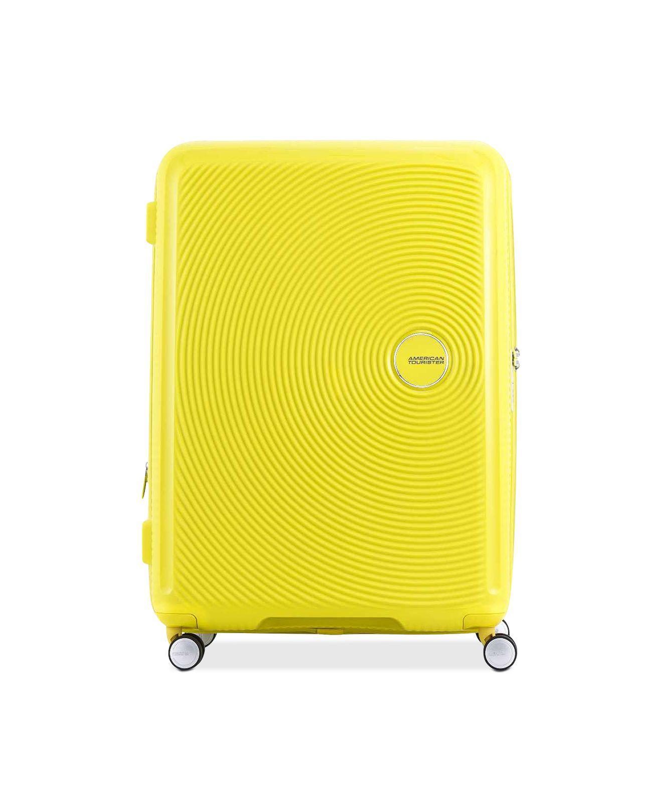 American Tourister Curio 25" Hardside Spinner Suitcase in Yellow Lyst