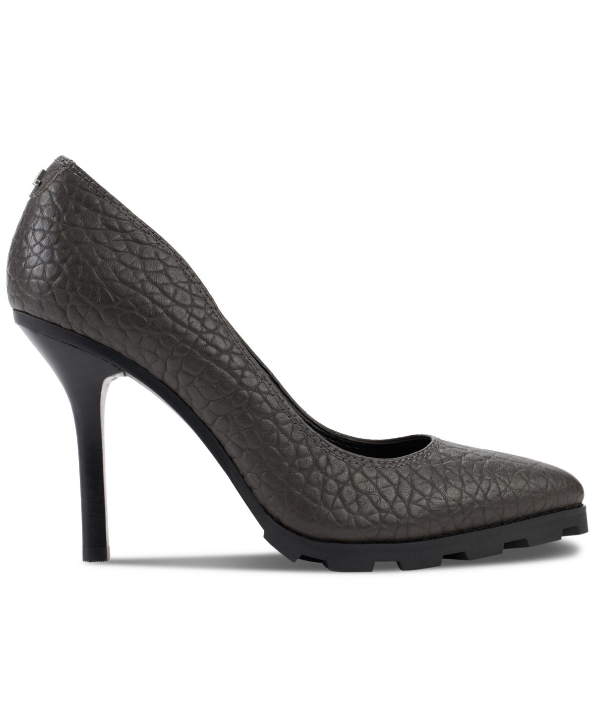Karl Lagerfeld Madelyn Slip On Pointed Toe Pumps in Black | Lyst