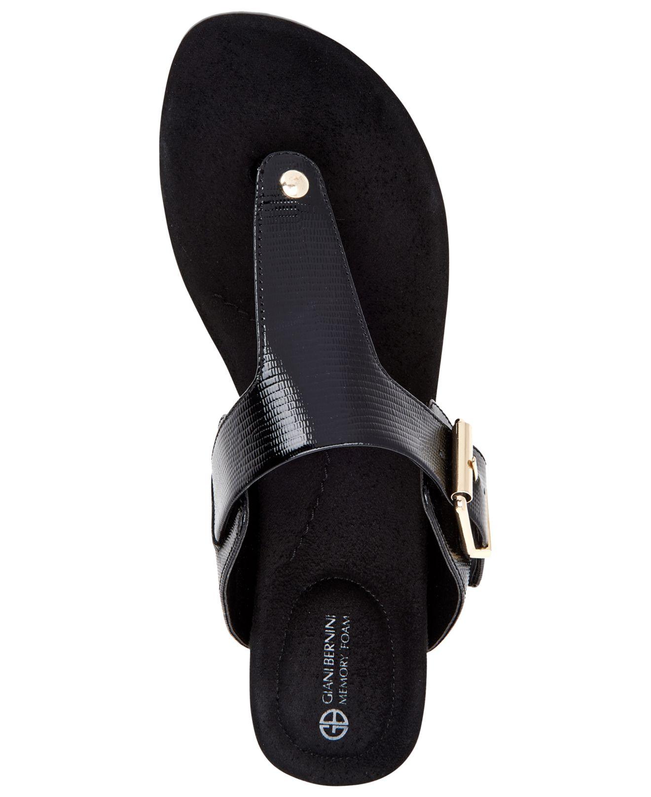 black memory foam sandals
